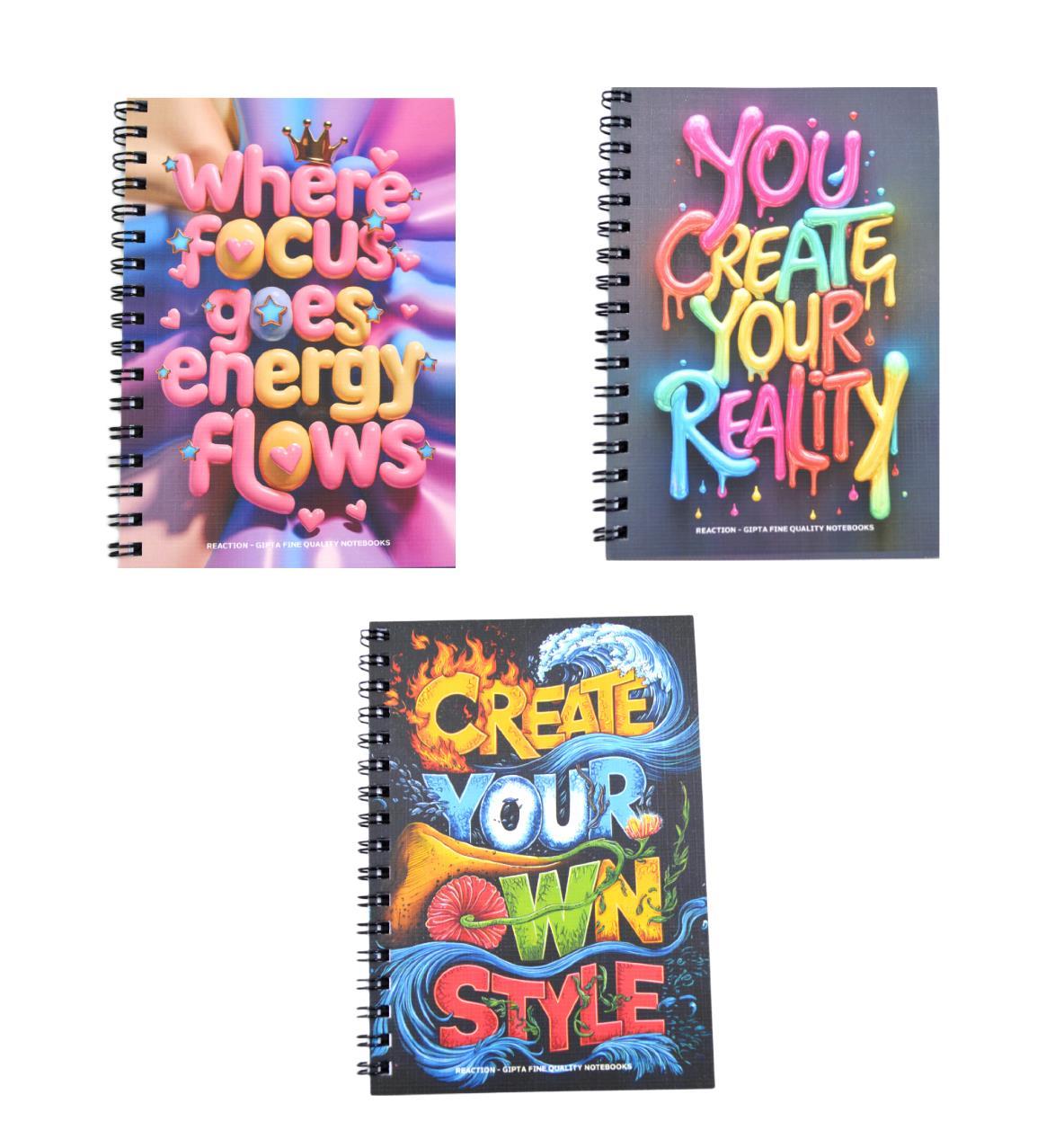 GIPTAGıpta Pro Block Yaprak Karton Kapak Spiralli Not Defteri A6 80 Çizgisiz (7677)