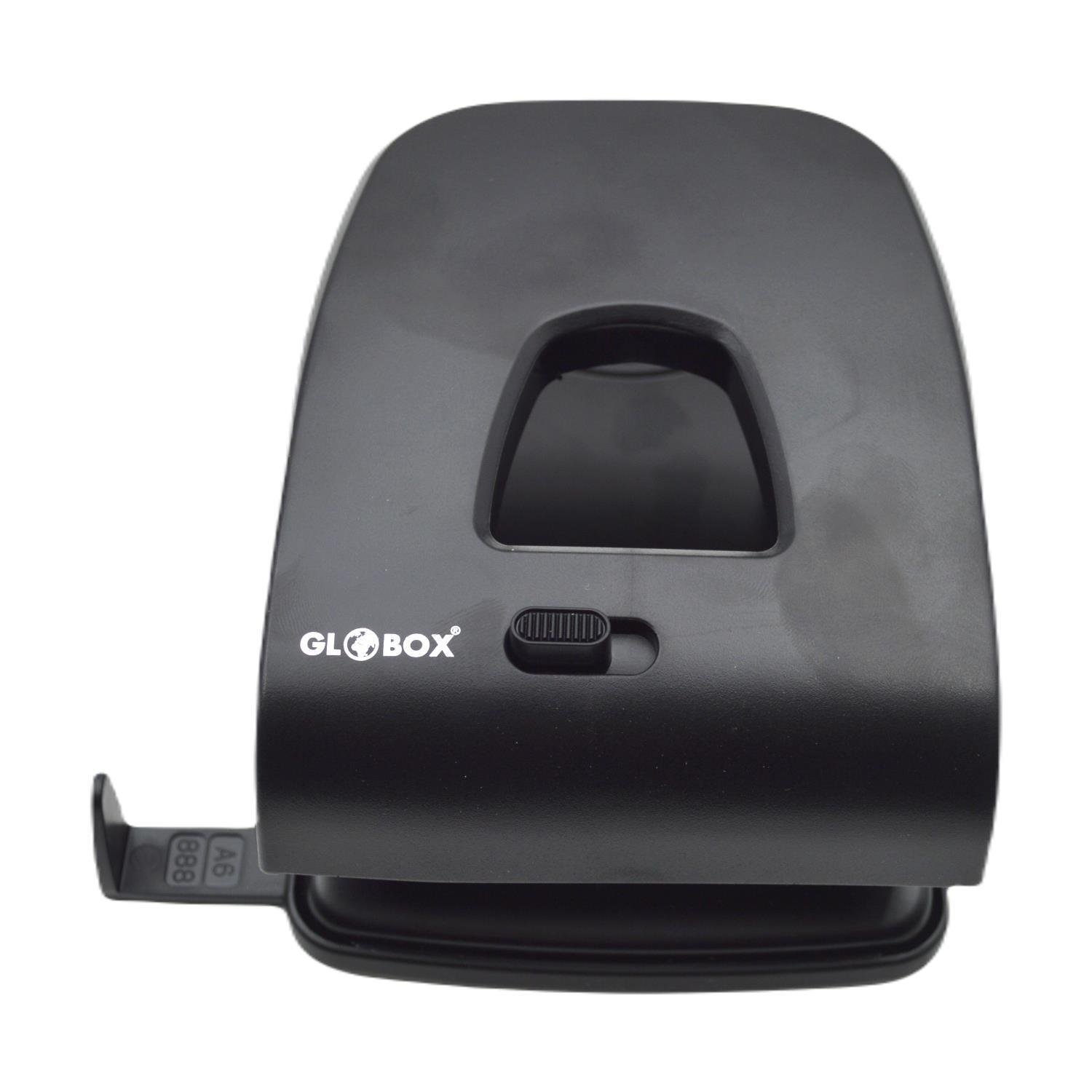 GLOBOXGlobox Metal Delgeç 40 Sayfa Kapasiteli Siyah 6276