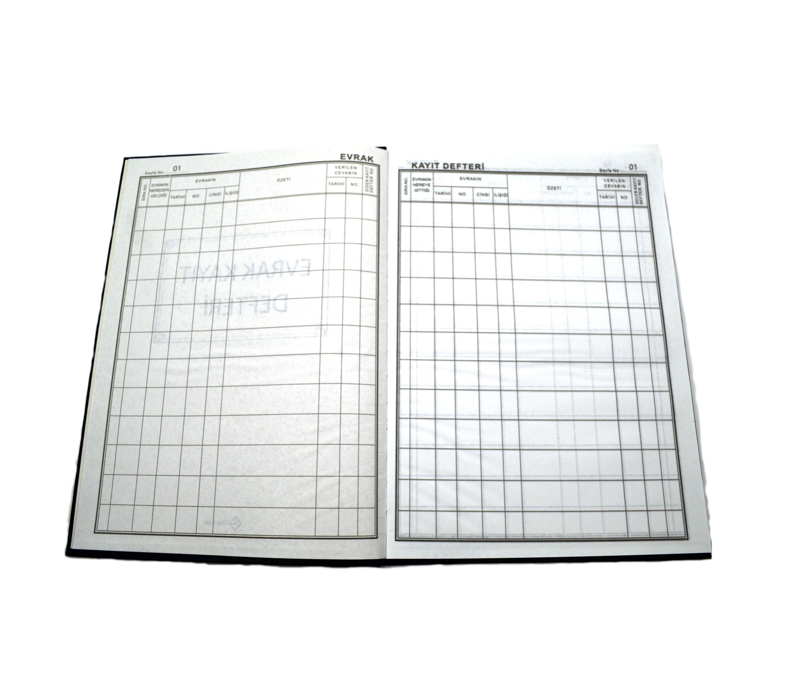 GürmatGürmat Evrak Kayıt Defteri Ciltli 72 Yaprak KOD:060-72