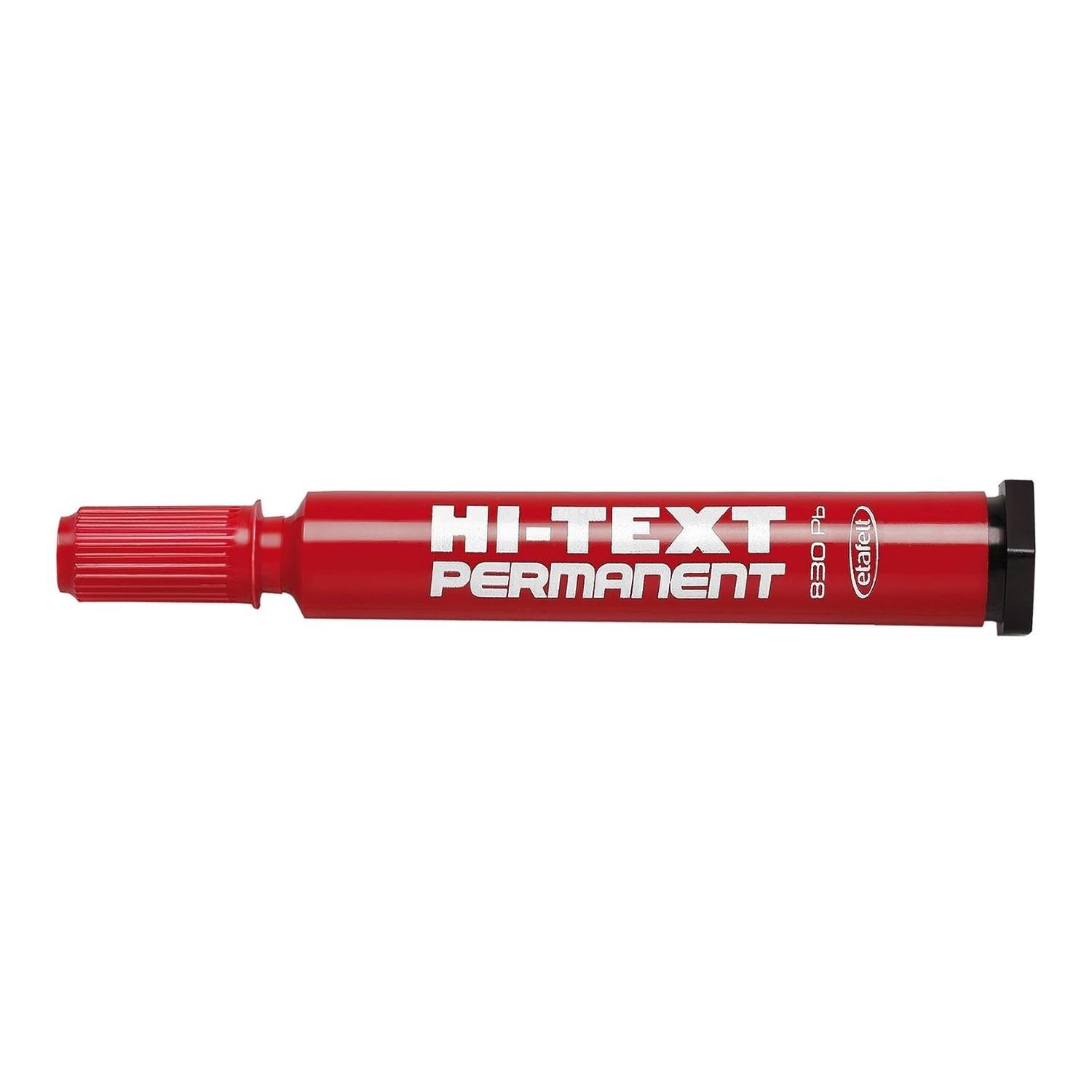 Hi-TextHi-Text 830PB Permanent Marker Yuvarlak Uç Mavi Kırmızı Siyah