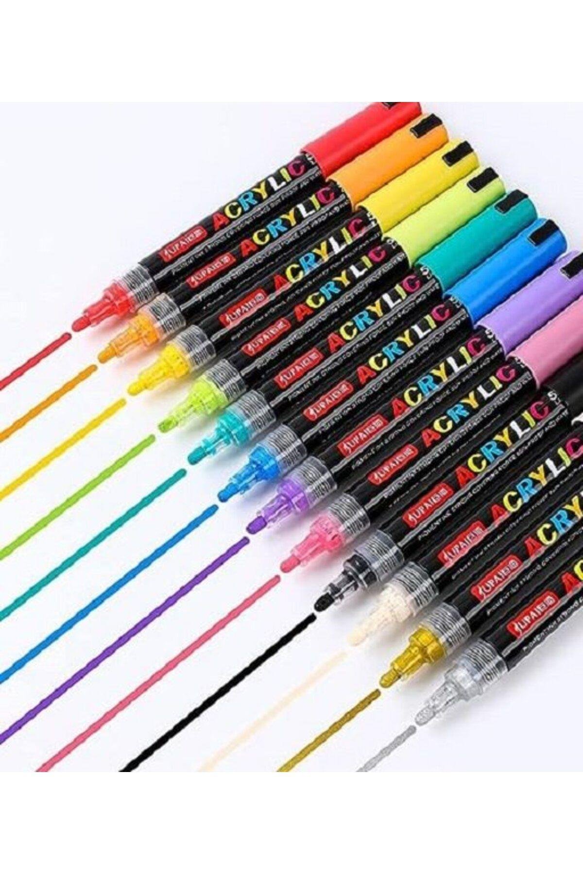 Poli Art DesignJupai Akrilik Paint Marker 36 Renk Akrilik Kalem 4 Mm 5510-36