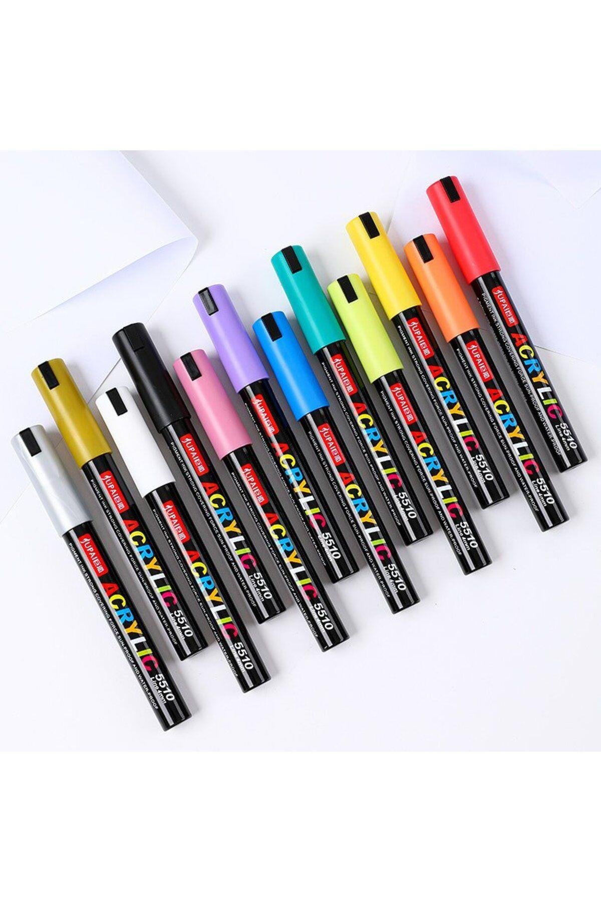 Poli Art DesignJupai Akrilik Paint Marker 36 Renk Akrilik Kalem 4 Mm 5510-36