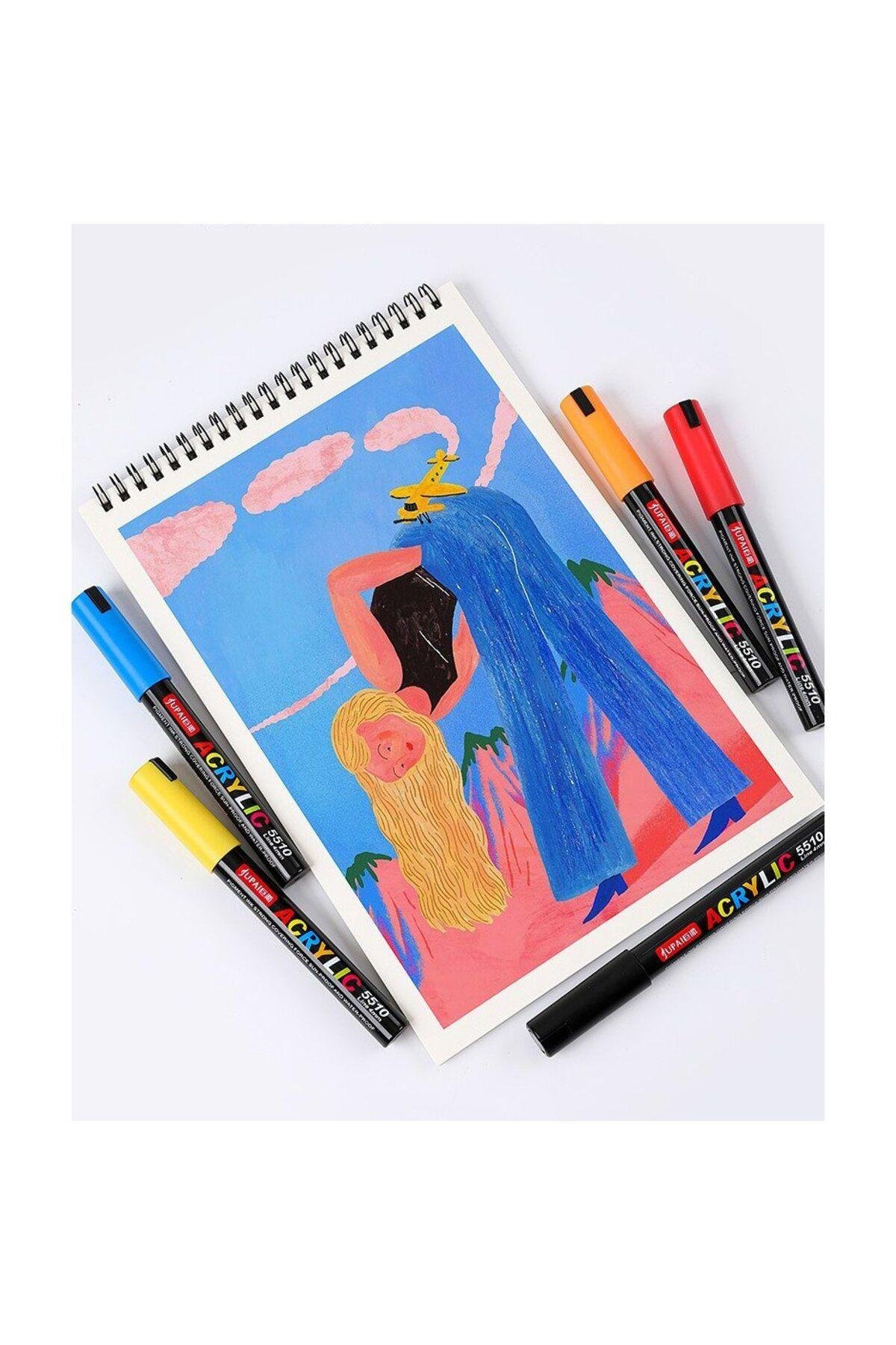 Poli Art DesignJupai Akrilik Paint Marker 36 Renk Akrilik Kalem 4 Mm 5510-36