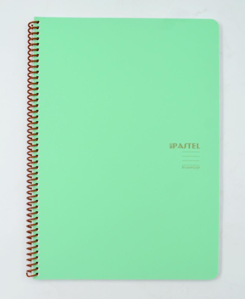 Keskin ColorKeskin Color A4 80 Yaprak Çizgili Pp Kapak Spiralli Pastel Note Defter 