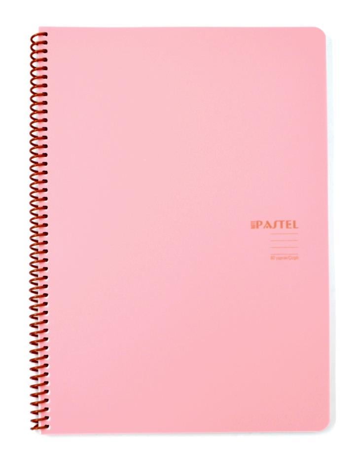 Keskin ColorKeskin Color A4 80 Yaprak Çizgili Pp Kapak Spiralli Pastel Note Defter 