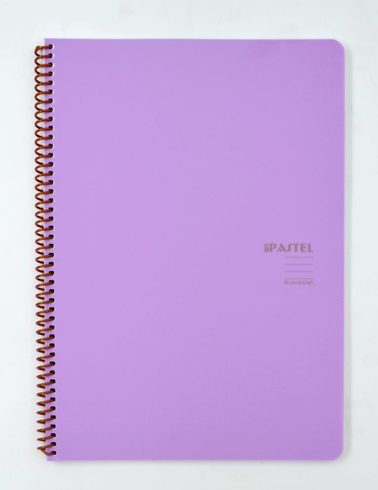 Keskin ColorKeskin Color A4 80 Yaprak Çizgili Pp Kapak Spiralli Pastel Note Defter 