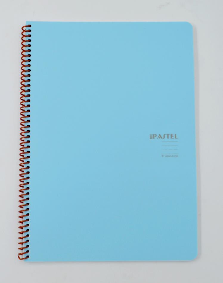 Keskin ColorKeskin Color A4 80 Yaprak Çizgili Pp Kapak Spiralli Pastel Note Defter 