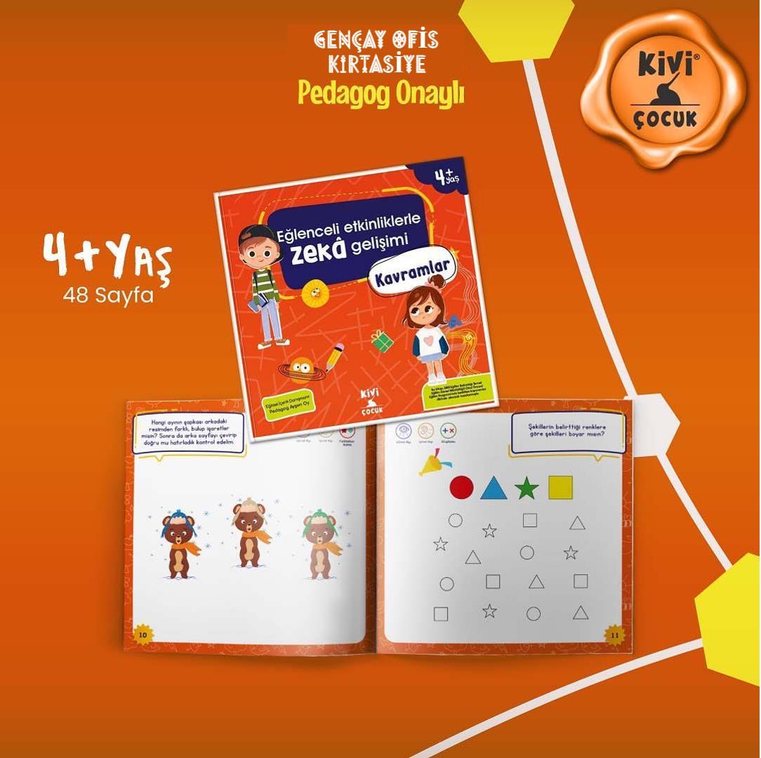 KİVİ ÇOCUKKivi Çocuk Eğlenceli Etkinliklerle Zeka Gelişimi - KAVRAMLAR KTP