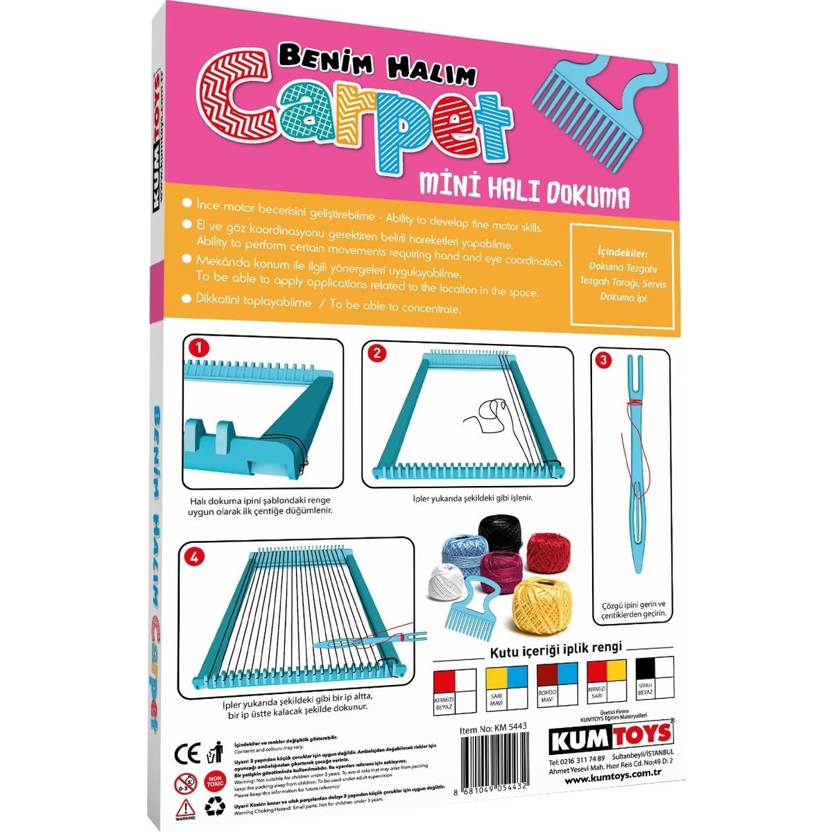 KUMTOYSKumtoys Benim Halım Carpet Mini Halı Dokuma (KM5443)