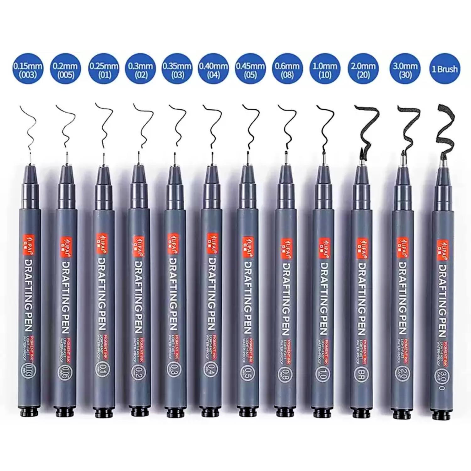 LİNEALinea Pigmentli Teknik Çizim Kalemi 12 li (8801-12)