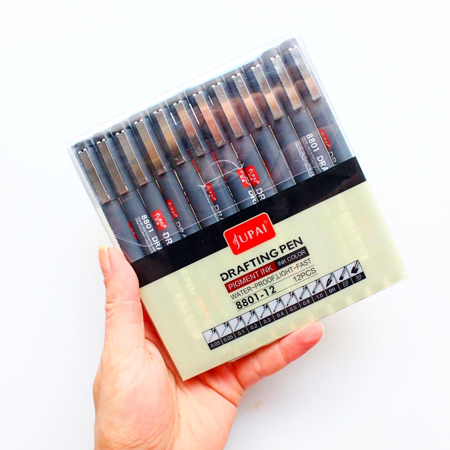 LİNEALinea Pigmentli Teknik Çizim Kalemi 12 li (8801-12)