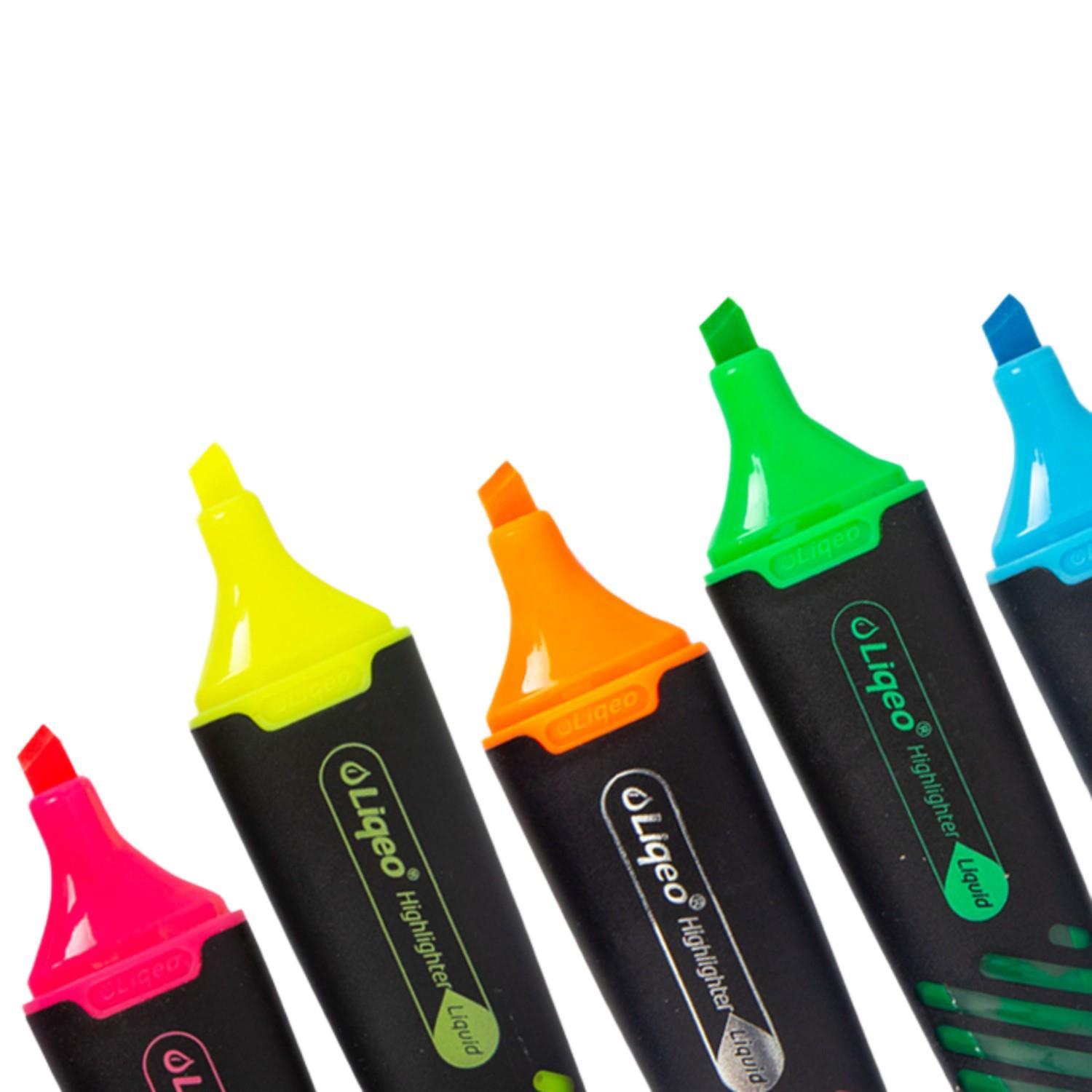 LiqeoLiqeo Liquid Flat Fosforlu Kalem (H-3128) 12 Adet Sarı