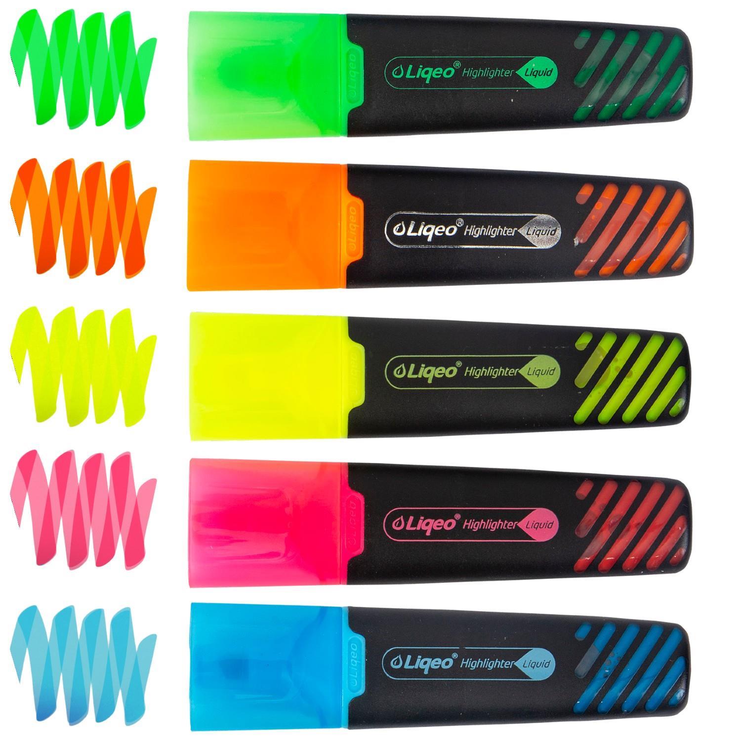 LiqeoLiqeo Liquid Flat Fosforlu Kalem (H-3128) 12 Adet Sarı