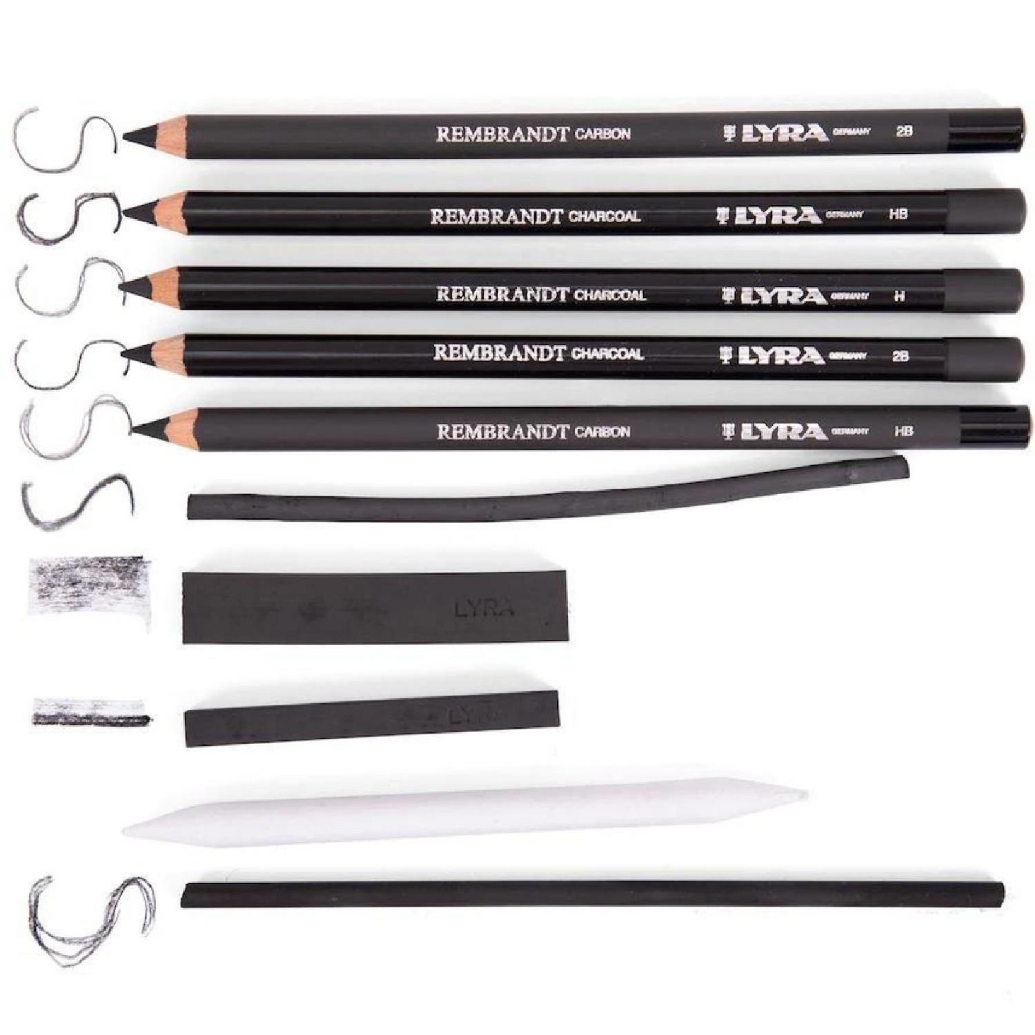 LyraLyra Rembrandt Charcoal Metal Kutu Çizim Seti 11 Parça (L2051112) (FLA1)