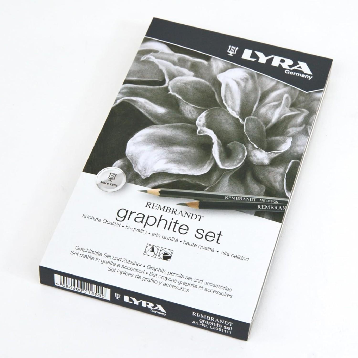 LyraLyra Rembrandt Graphite Metal Kutu Eskiz Çizim Seti 11 Parça (L2051111) (FLA1)
