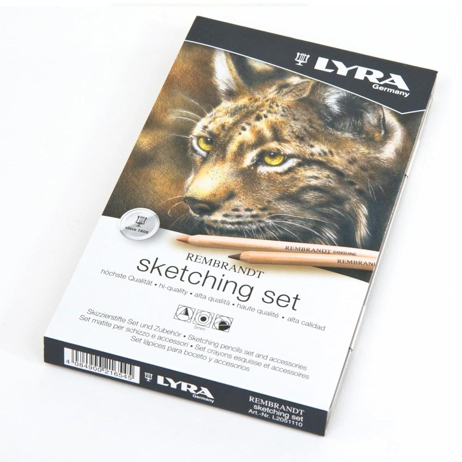 LyraLyra Rembrandt Sketching Metal Kutu Çizim Seti 11 Parça (L2051110) (FLA1)