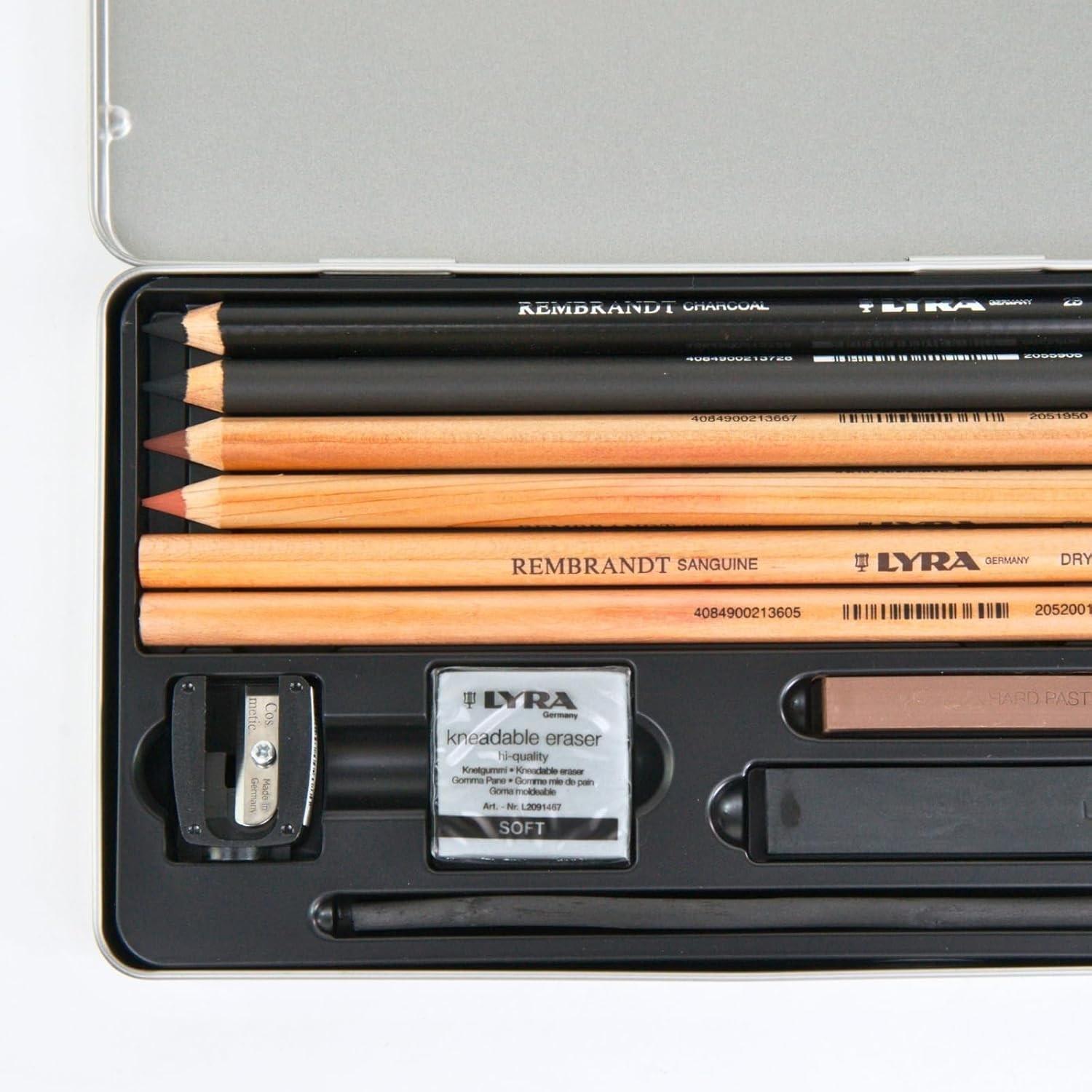 LyraLyra Rembrandt Sketching Metal Kutu Çizim Seti 11 Parça (L2051110) (FLA1)