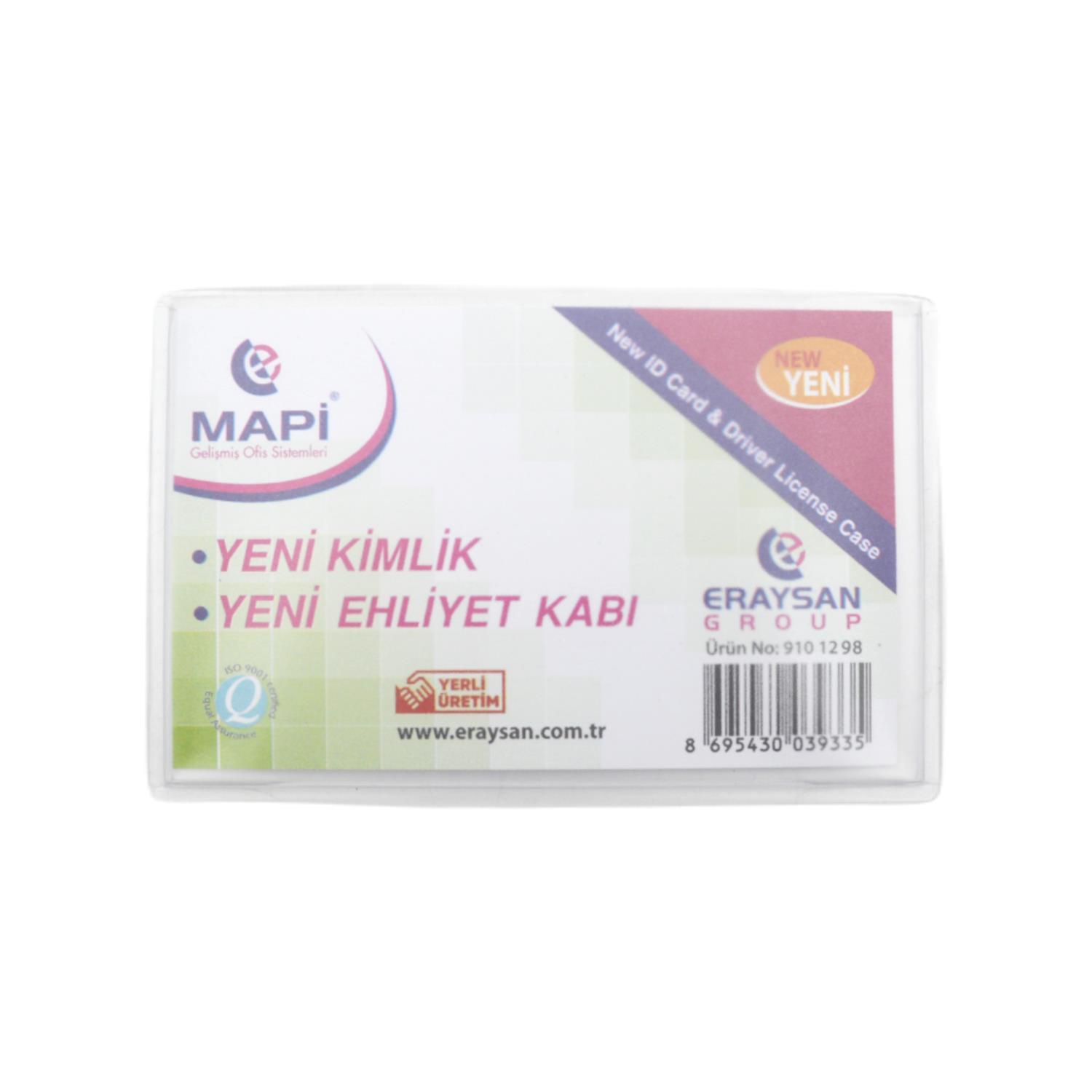 MapiMapi 54x86 Pvc Yeni Ehliyet Kimlik Kabı 100 lü 9101295