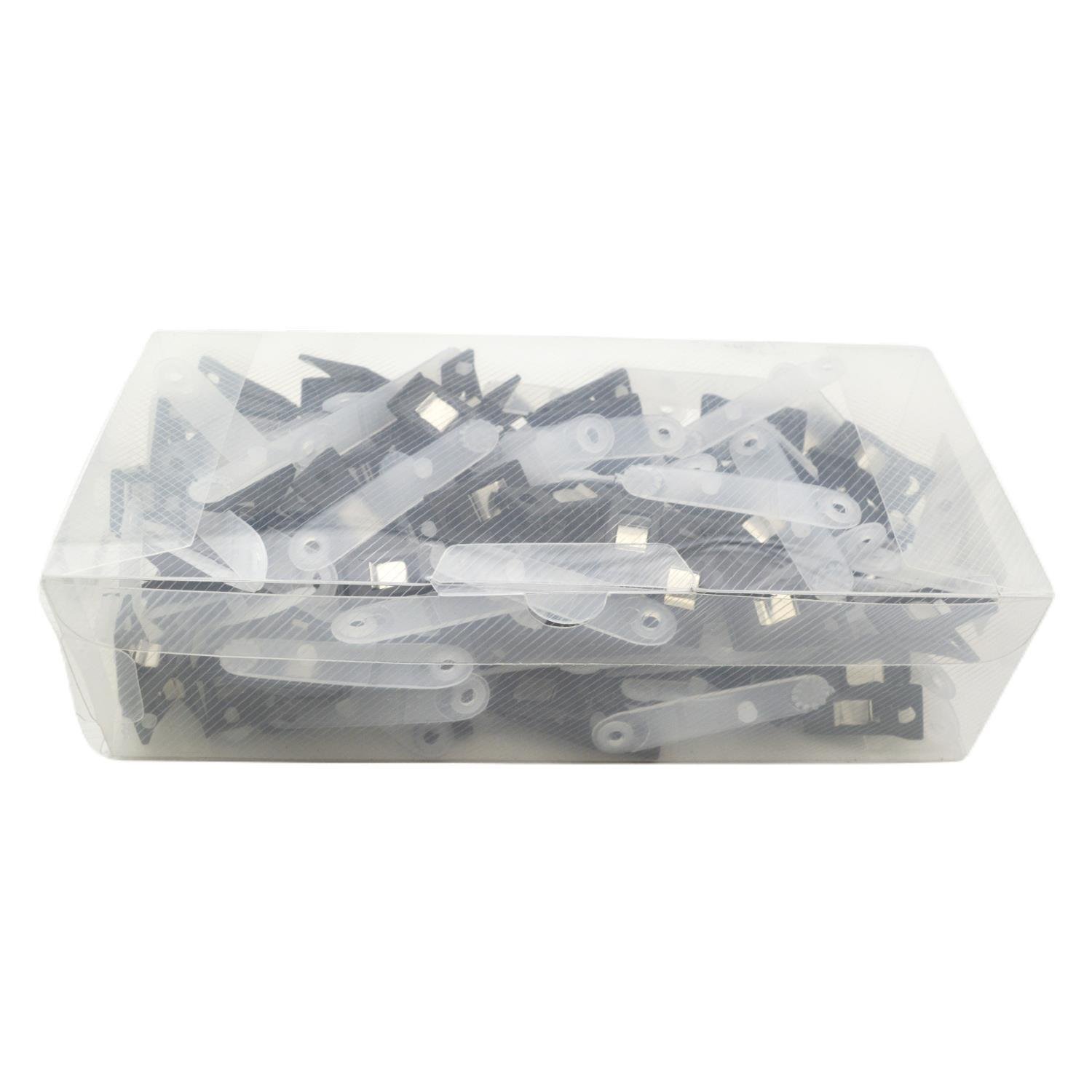 MapiMapi Plastik Maşa Klips Siyah 100 Adet 9100301