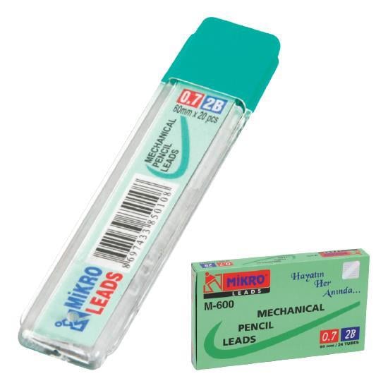 MİKROMikro M-600 2B 60 mm 0.7 Kalem Ucu 24 Tüp