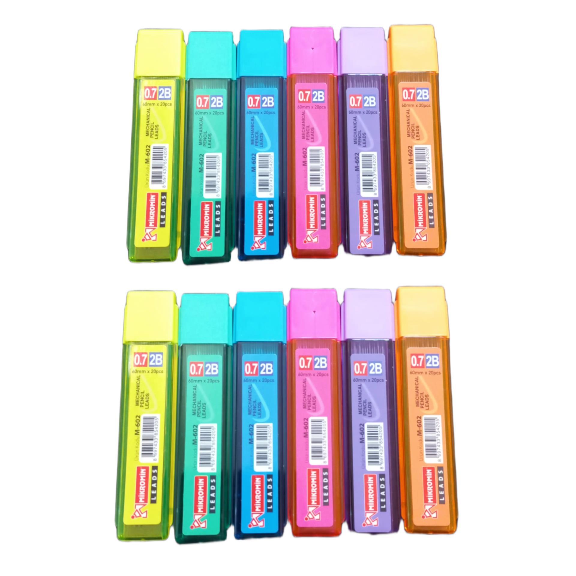 MİKROMikro M-602 2B 60 mm 0.7 Kalem Ucu 1 Tüp Neon Renkler
