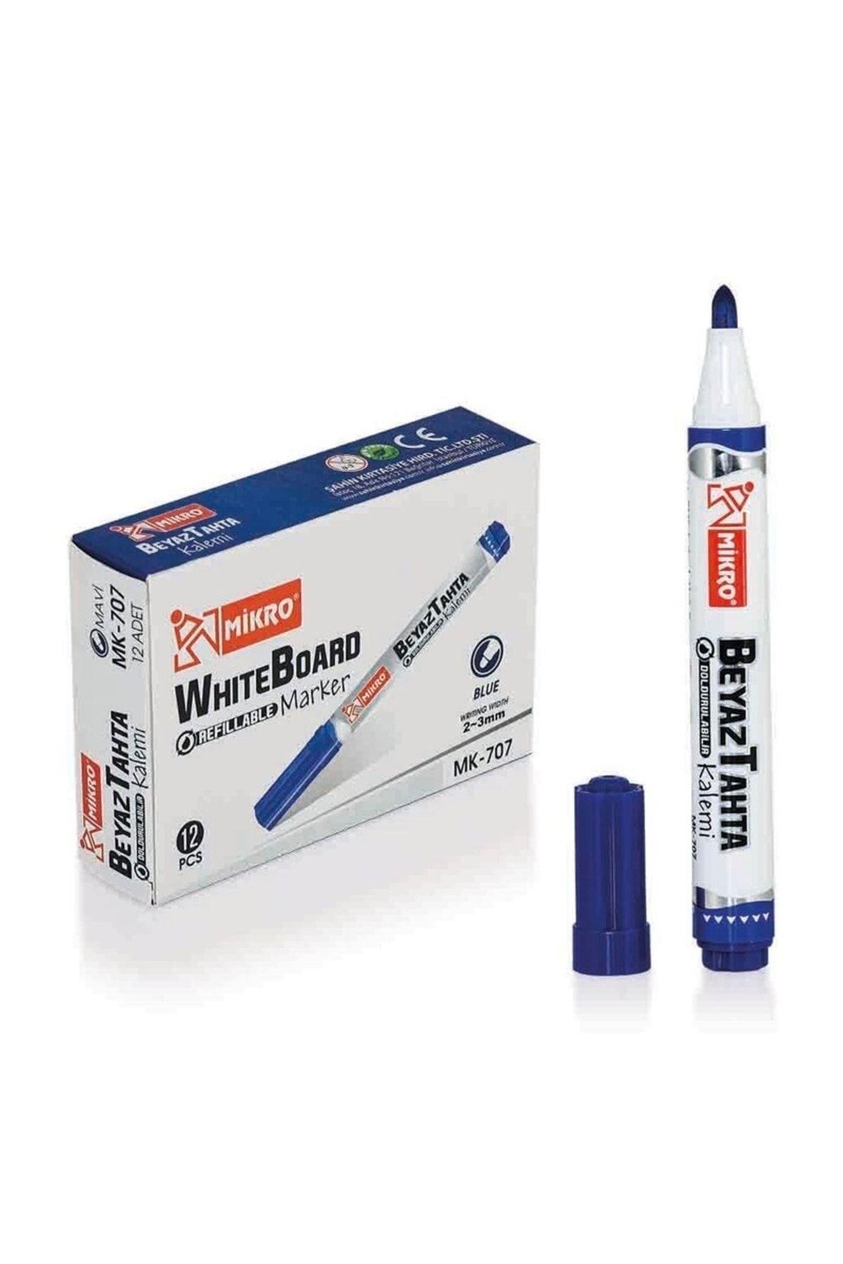 MİKROMikro Tahta Kalemi Doldurulabilir Mavi Mk-707m 12 Adet