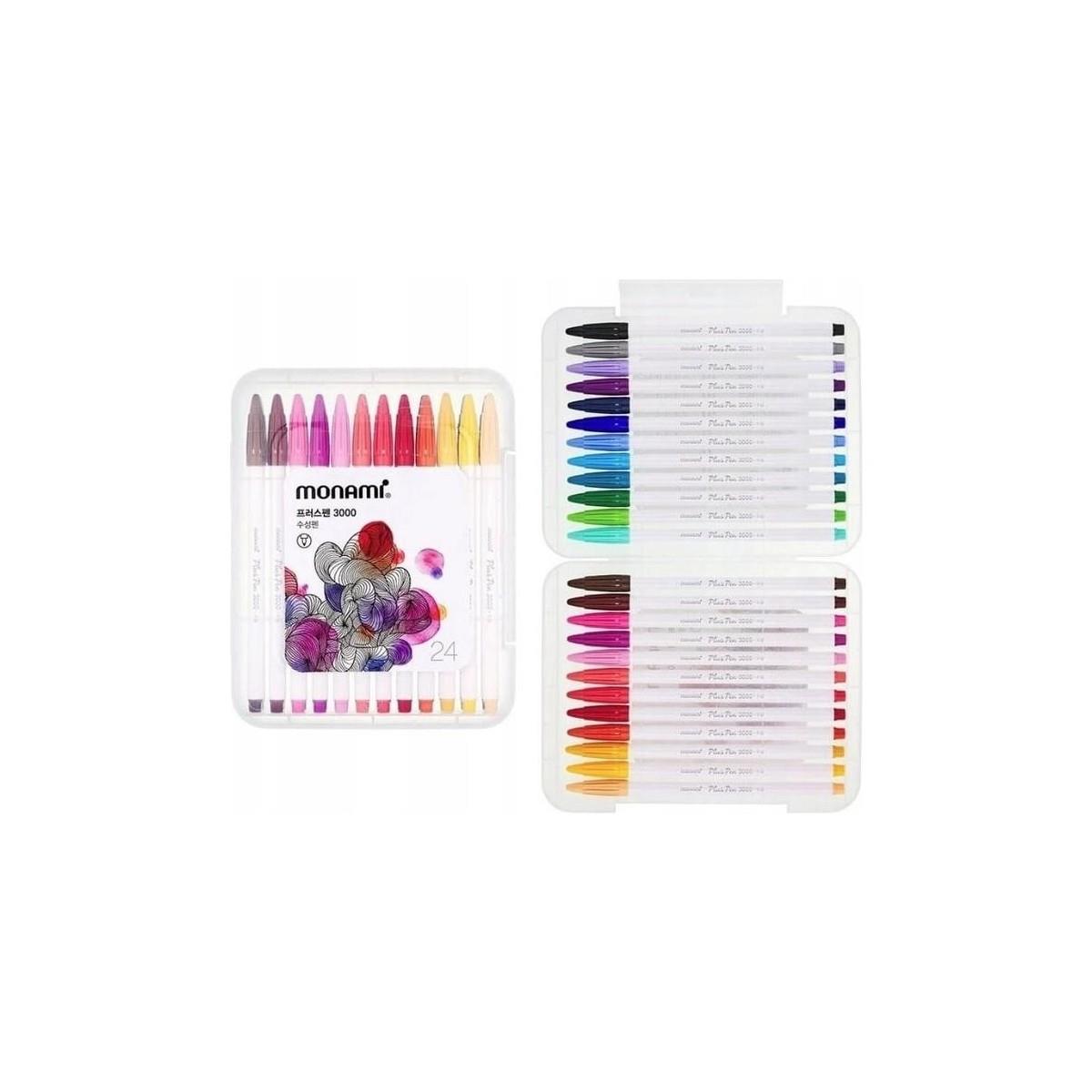 MonamiMonami Plus Pen 3000 Serisi 24'lü Keçeli Kalem Seti