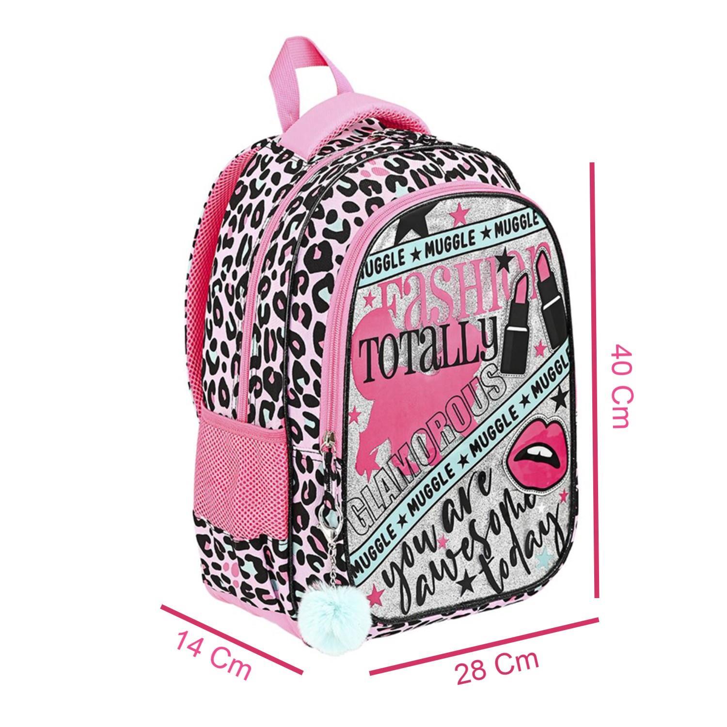 MuggleMuggle 2 Bölmeli Fashion Totally Okul Çantası + Termoslu Beslenme Çantası