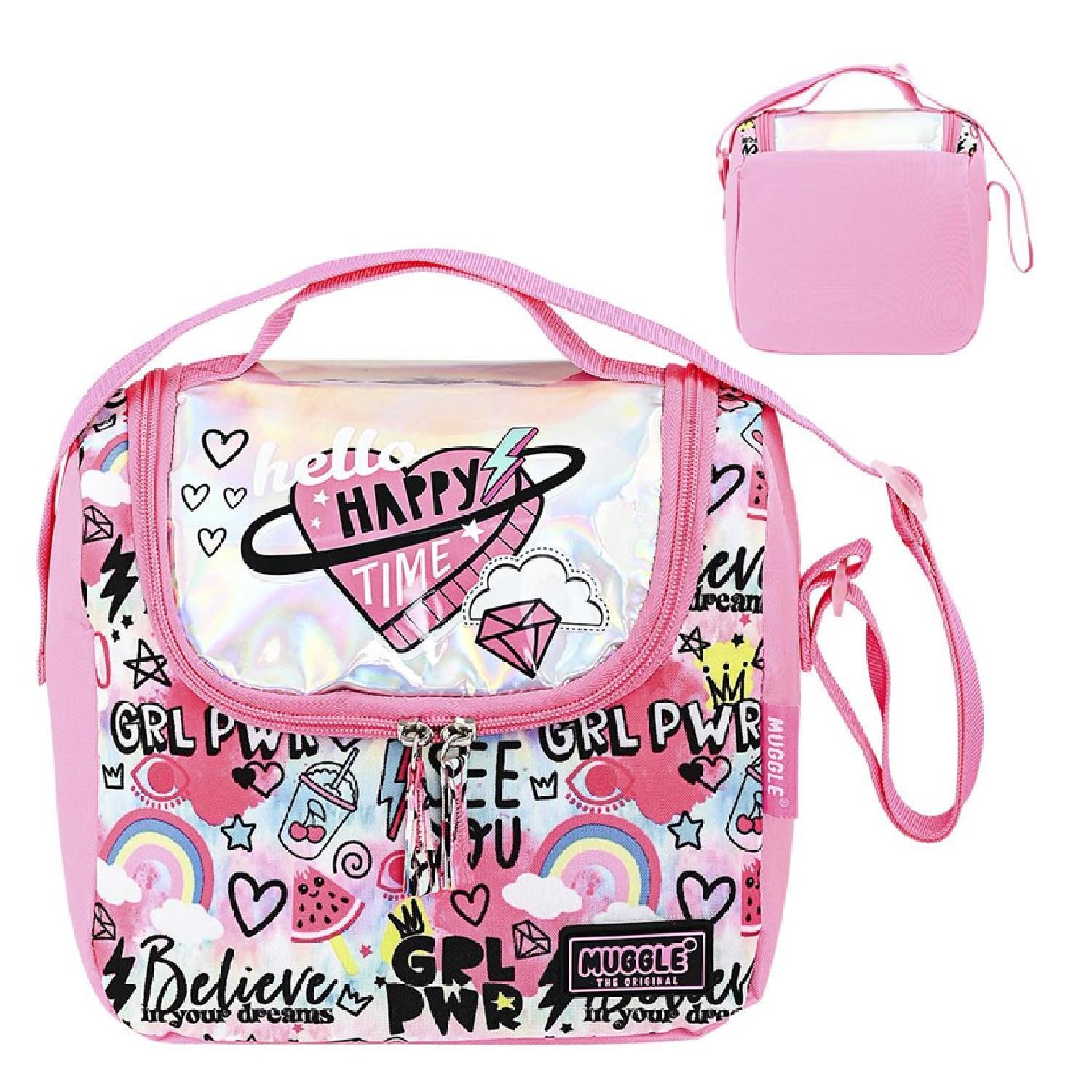 MuggleMuggle 2 Bölmeli Fashion Totally Okul Çantası + Termoslu Beslenme Çantası + Kalemlik