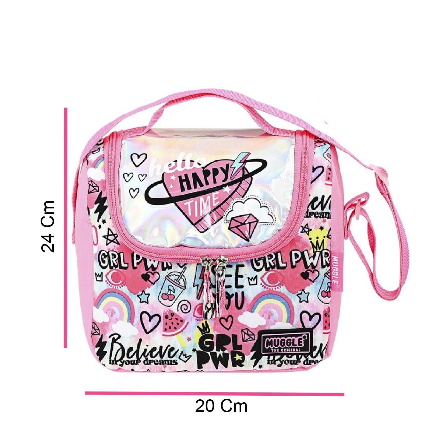 MuggleMuggle 2 Bölmeli Fashion Totally Okul Çantası + Termoslu Beslenme Çantası + Kalemlik