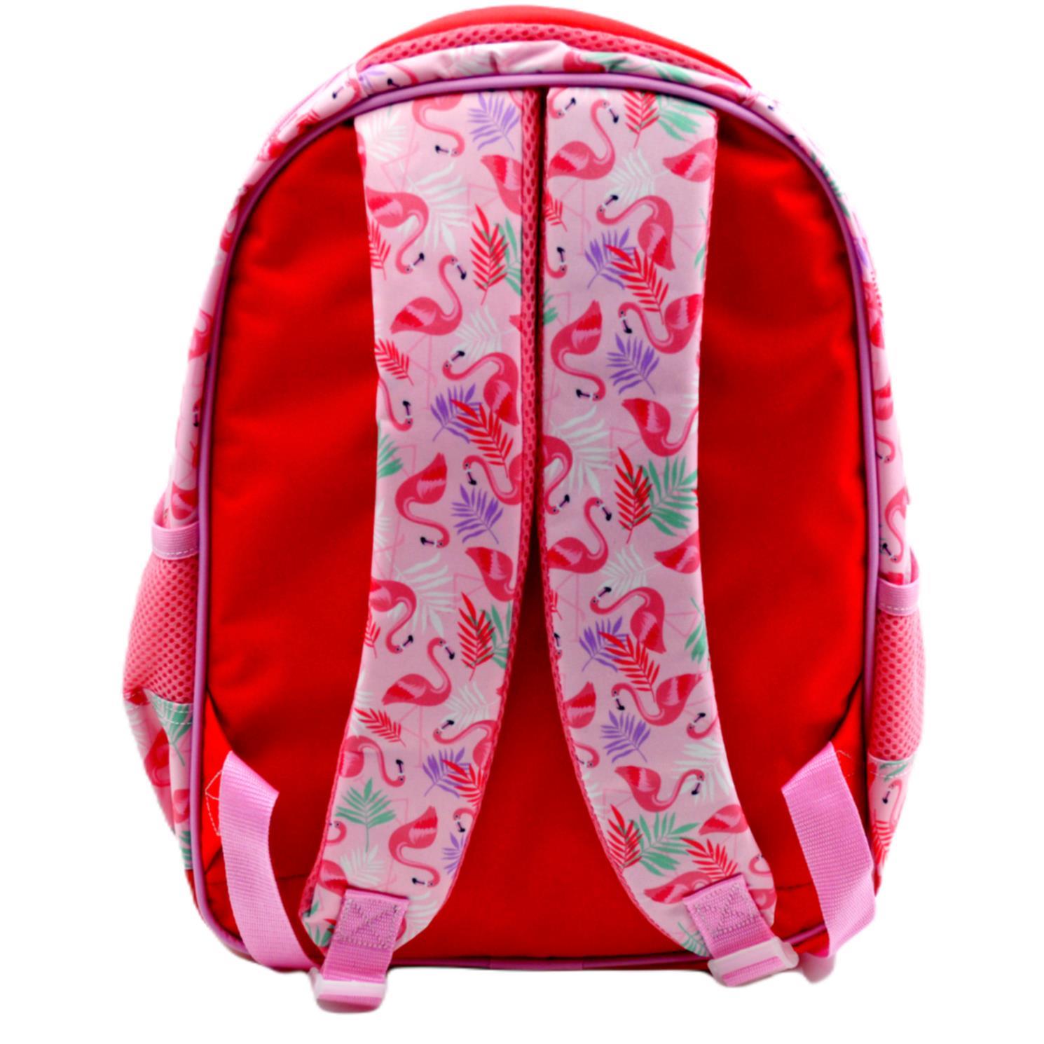MuggleMuggle 2 Bölmeli Flamingo Pembe Okul Sırt Çantası (MU-7211)
