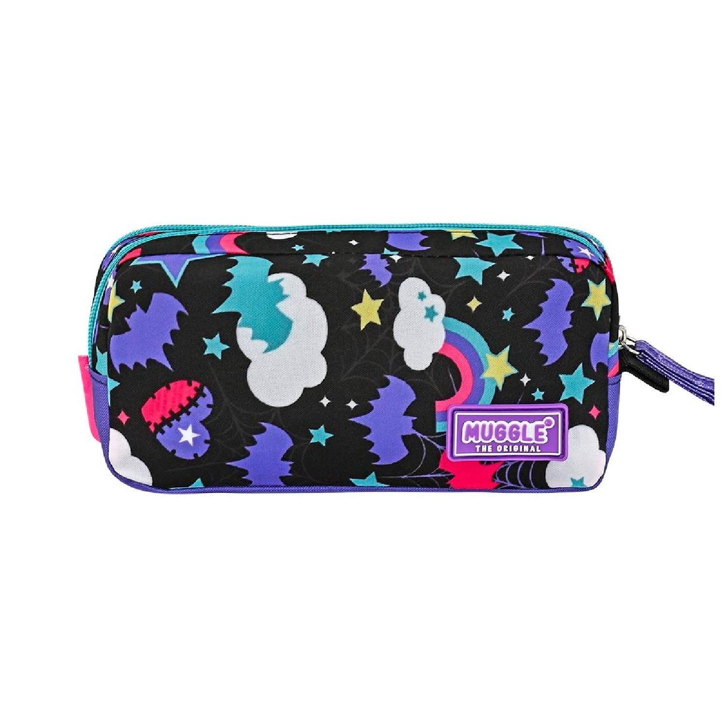 MuggleMuggle 2 Bölmeli Gotik Girl Kalemlik Mor (MU-9110)