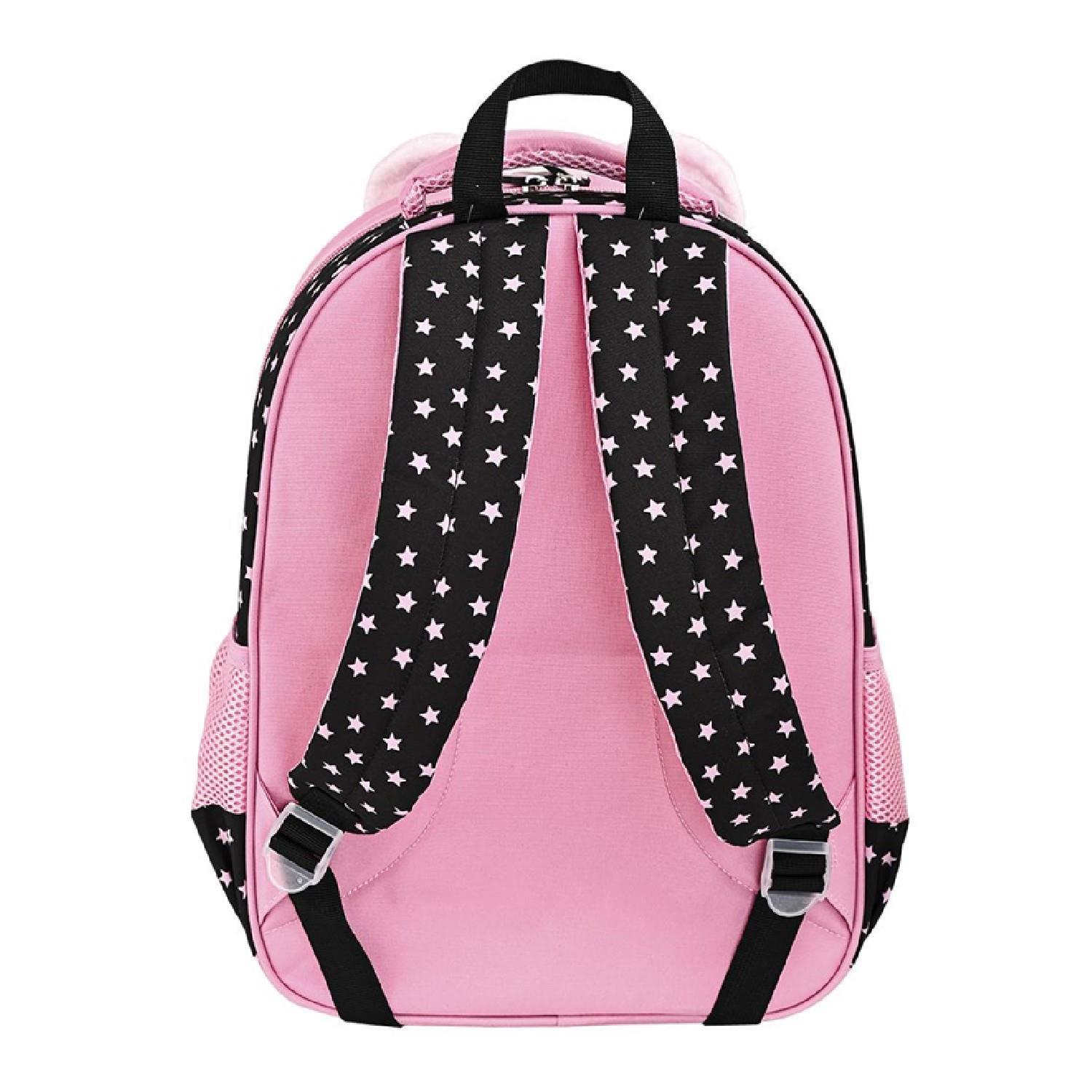 MuggleMuggle 2 Bölmeli Hey There Okul Sırt Çantası Siyah (MU-9091)