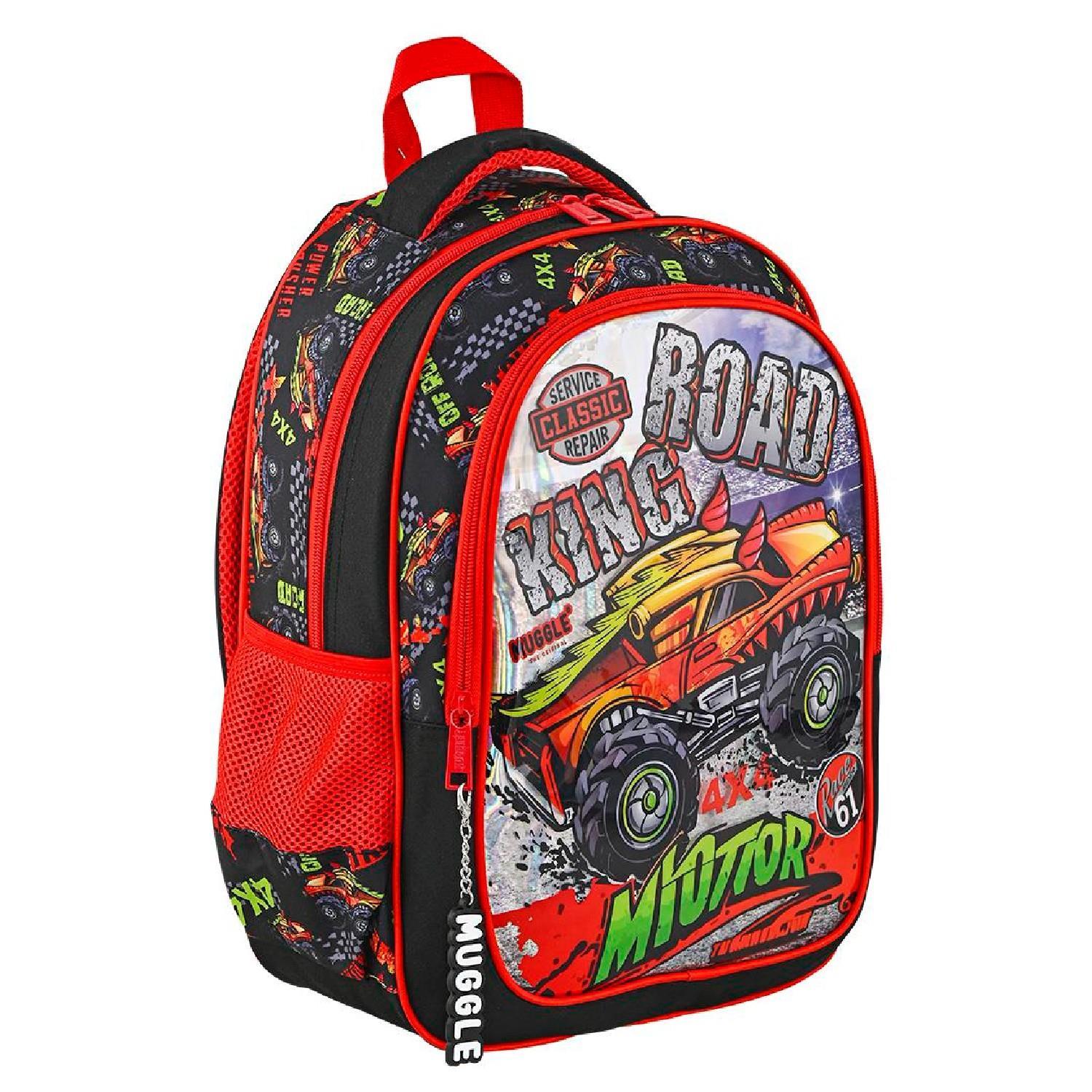 MuggleMuggle 2 Bölmeli King Road Okul Sırt Çantası MU-9128