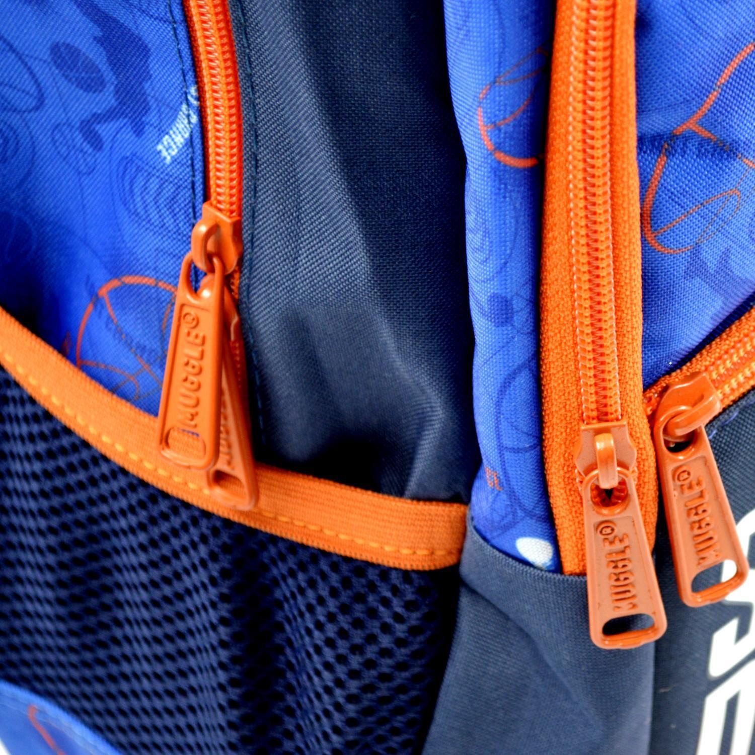 MuggleMuggle 3 Bölmeli Basket Is Fun Okul Sırt Çantası Mavi MU-9130