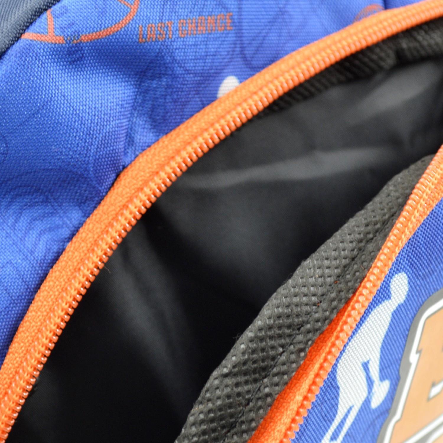 MuggleMuggle 3 Bölmeli Basket Is Fun Okul Sırt Çantası Mavi MU-9130