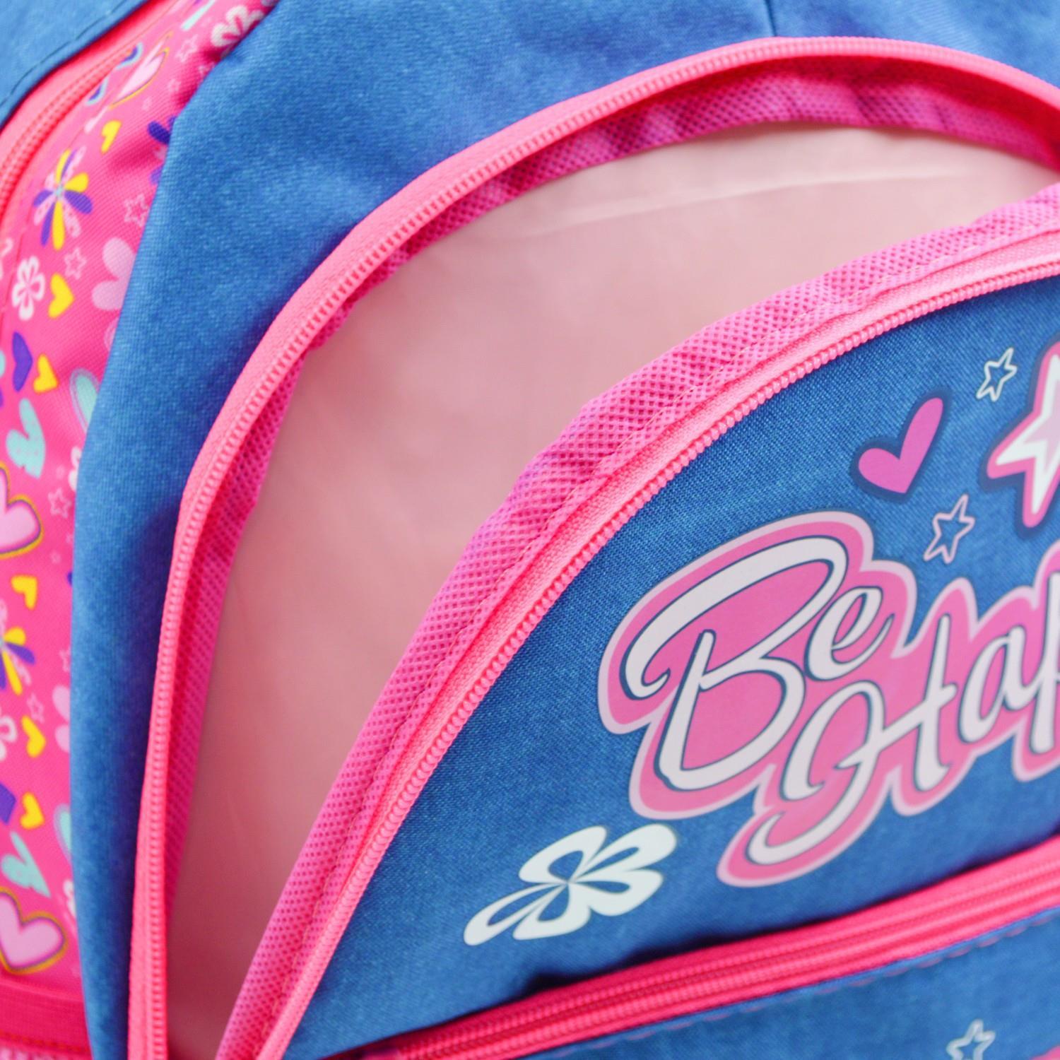 MuggleMuggle 3 Bölmeli Be Happy Okul Sırt Çantası MU-7464