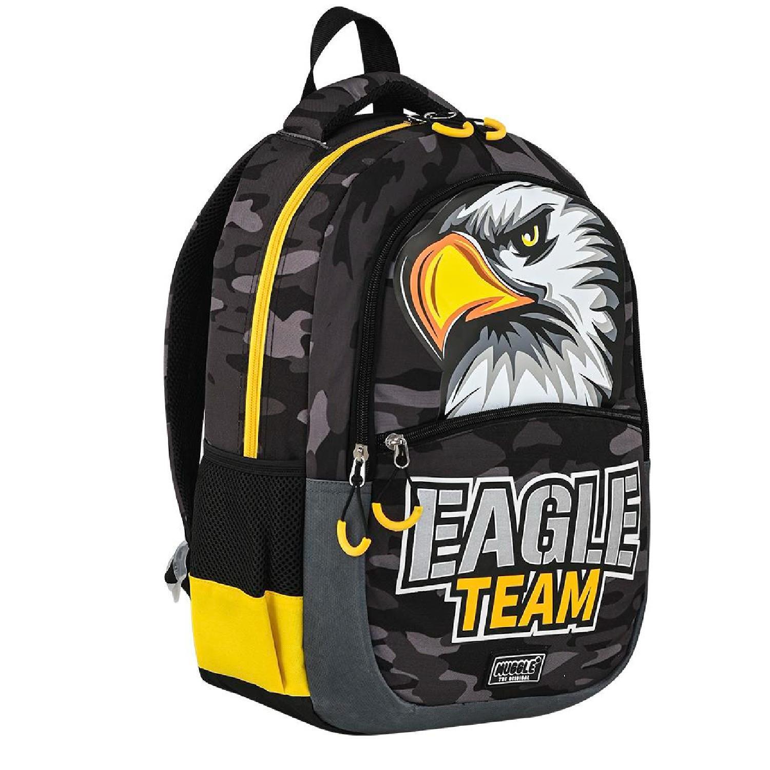 MuggleMuggle 3 Bölmeli Eagle Team Okul Sırt Çantası MU-9156