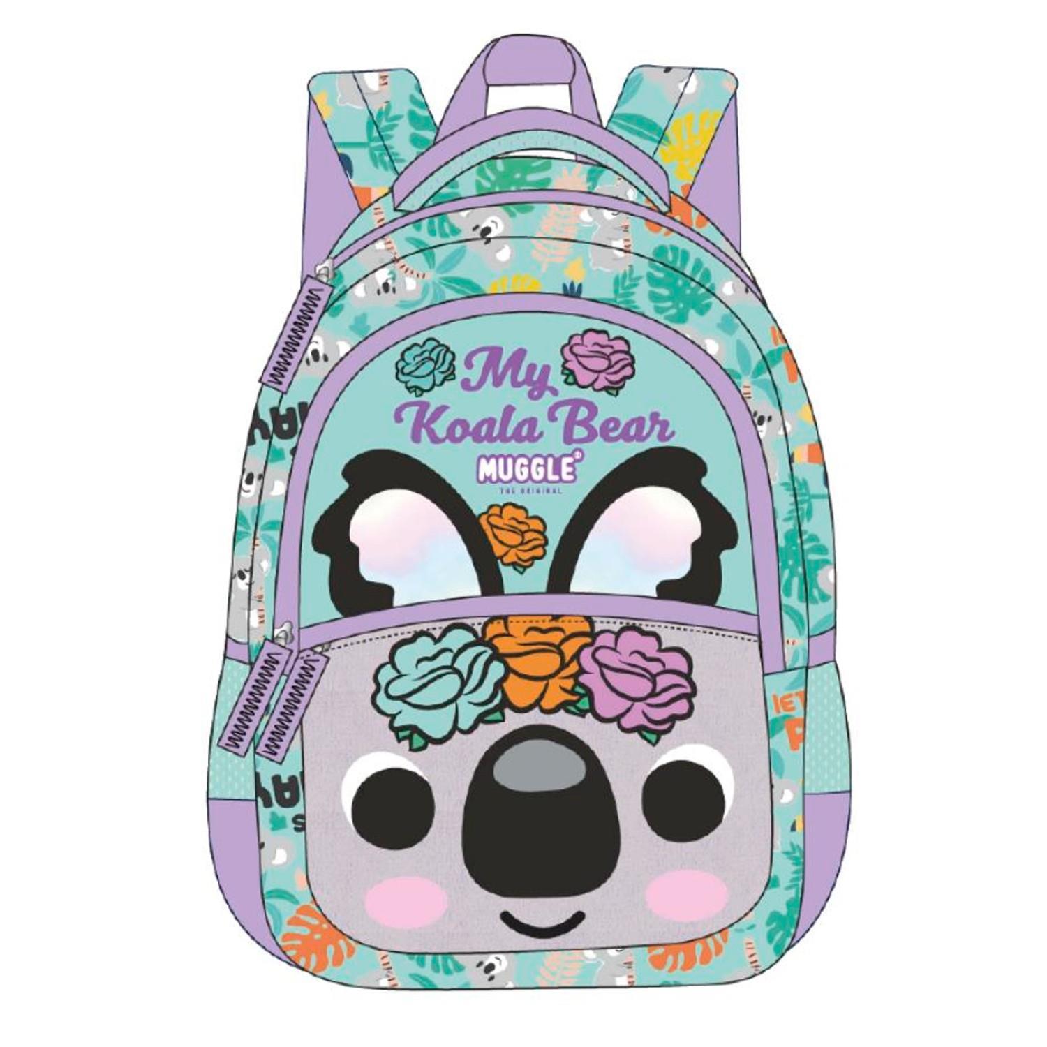 MuggleMuggle 3 Bölmeli Koala Okul Sırt Çantası MU-9102