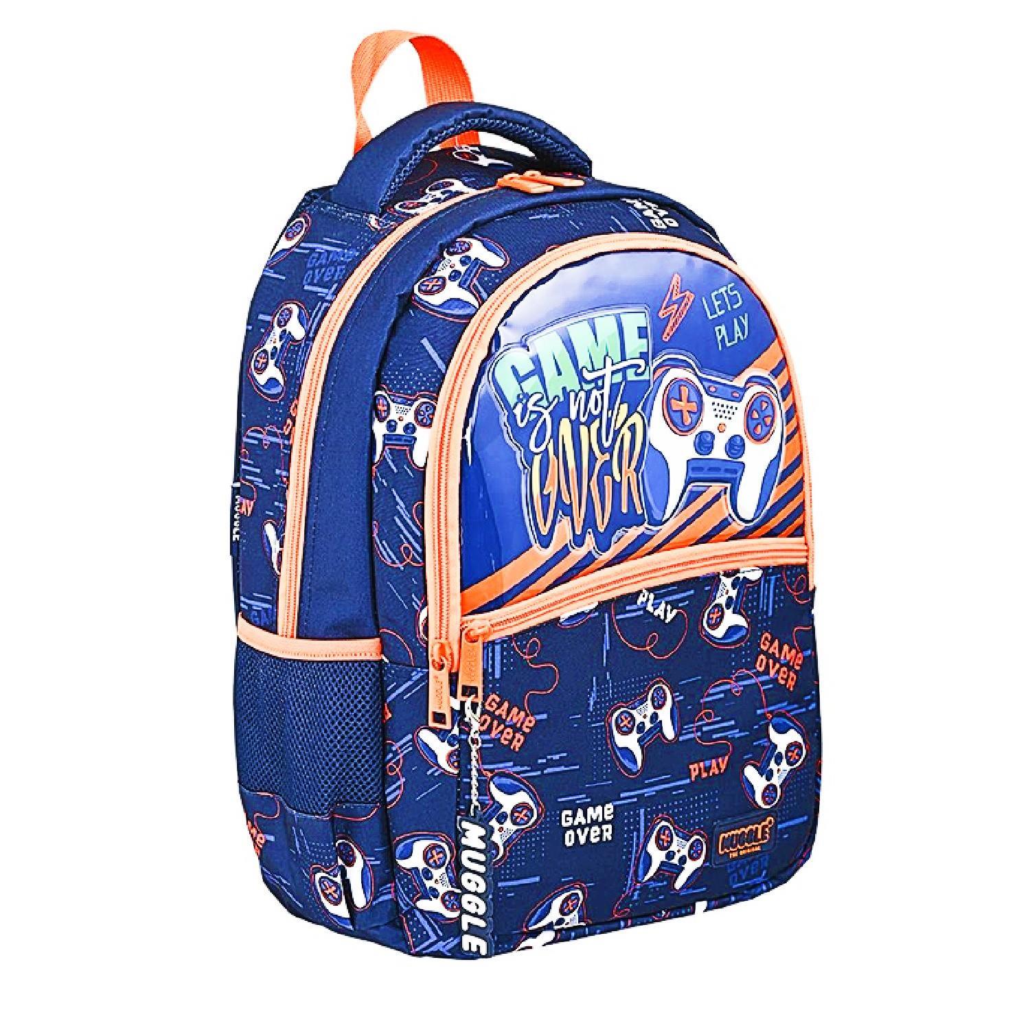 MuggleMuggle 3 Bölmeli Lets Play Okul Sırt Çantası MU-9148