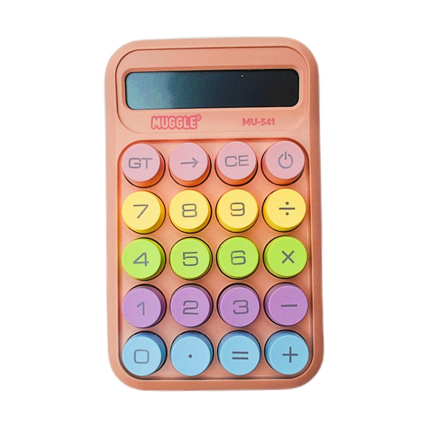 MuggleMuggle MU-541 Masaüstü 10 Haneli  Pilli Hesap Makinesi Pembe 
