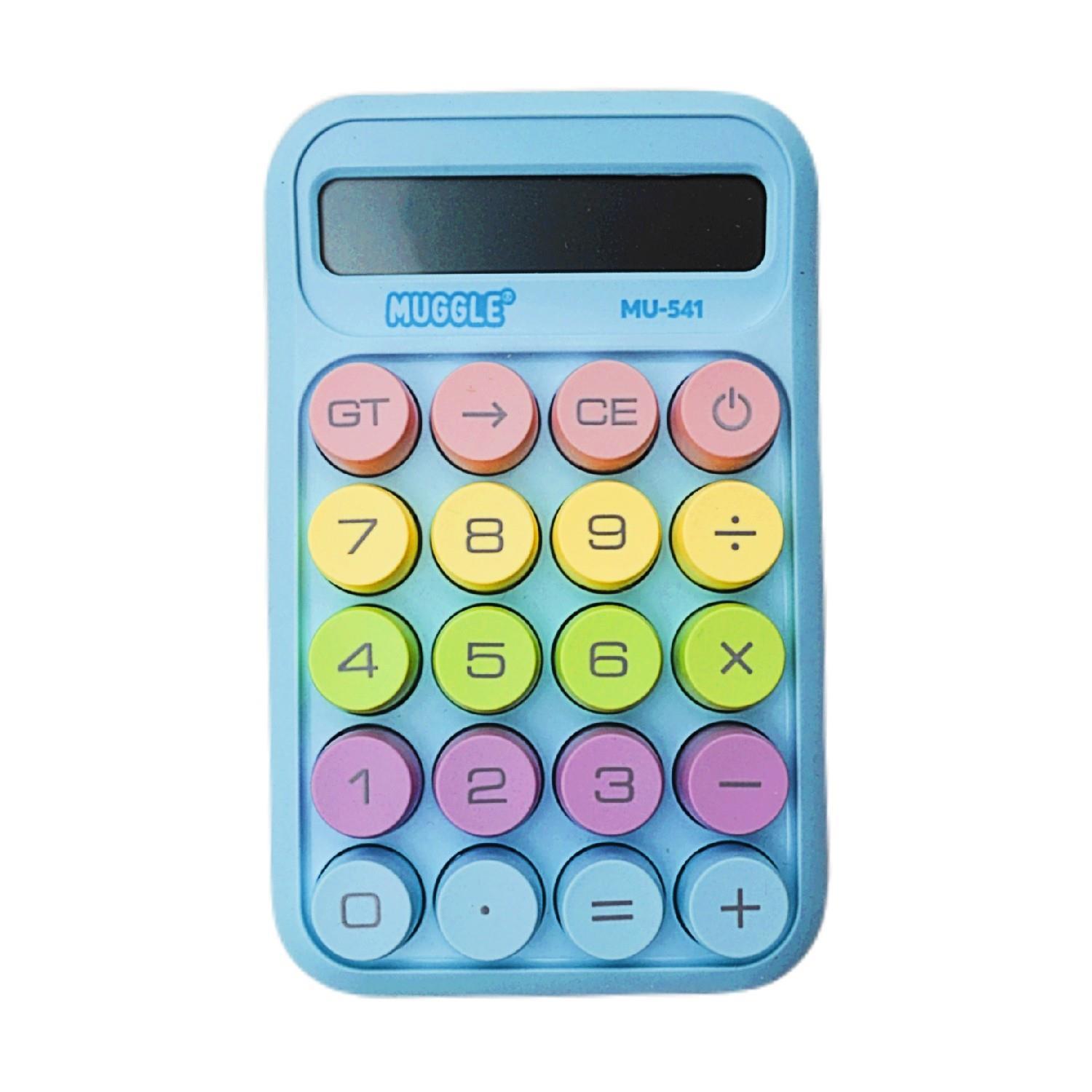 MuggleMuggle MU-541 Masaüstü 10 Haneli  Pilli Hesap Makinesi Mavi 