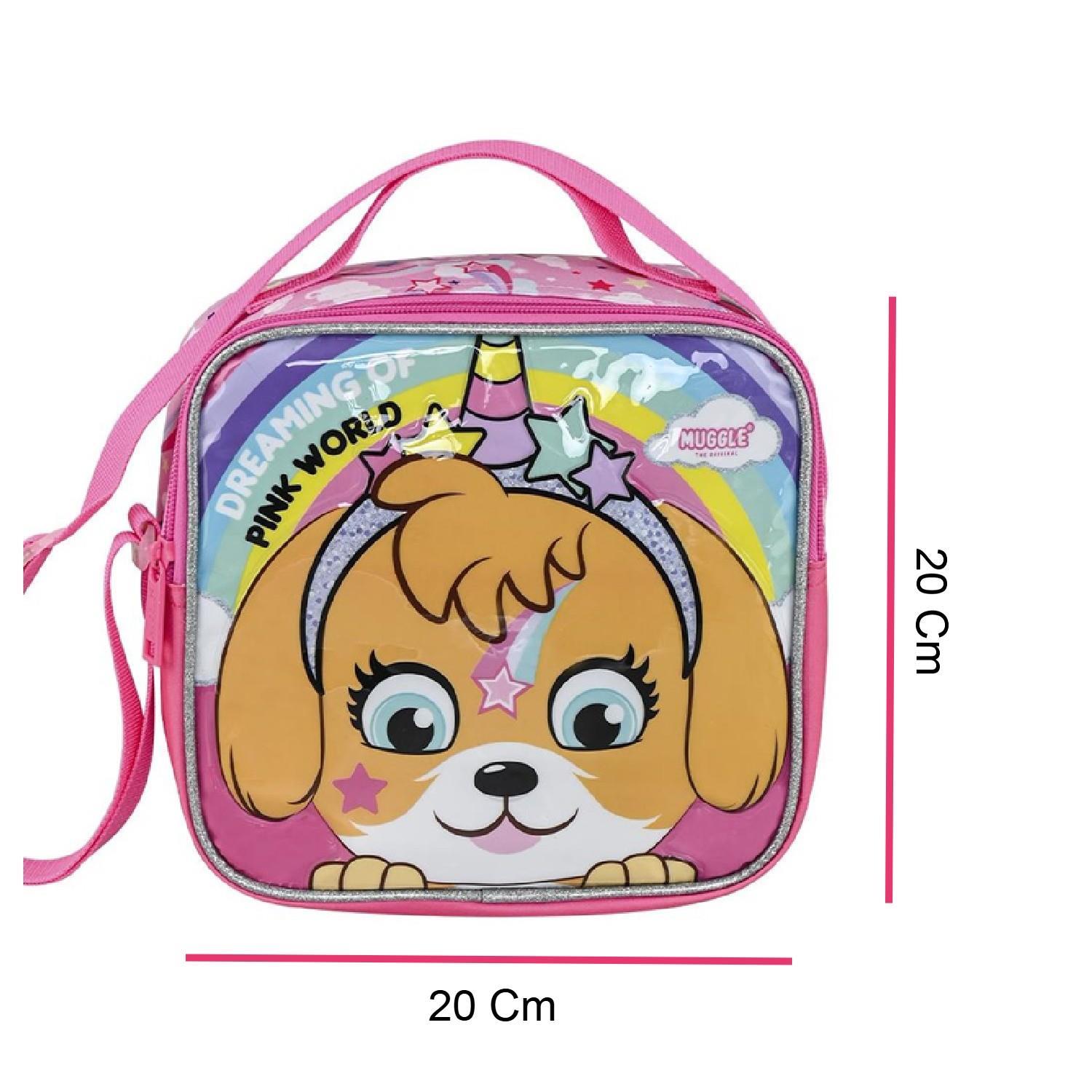 MuggleMuggle Pink World Termoslu Beslenme Çantası Pembe (MU-9035)