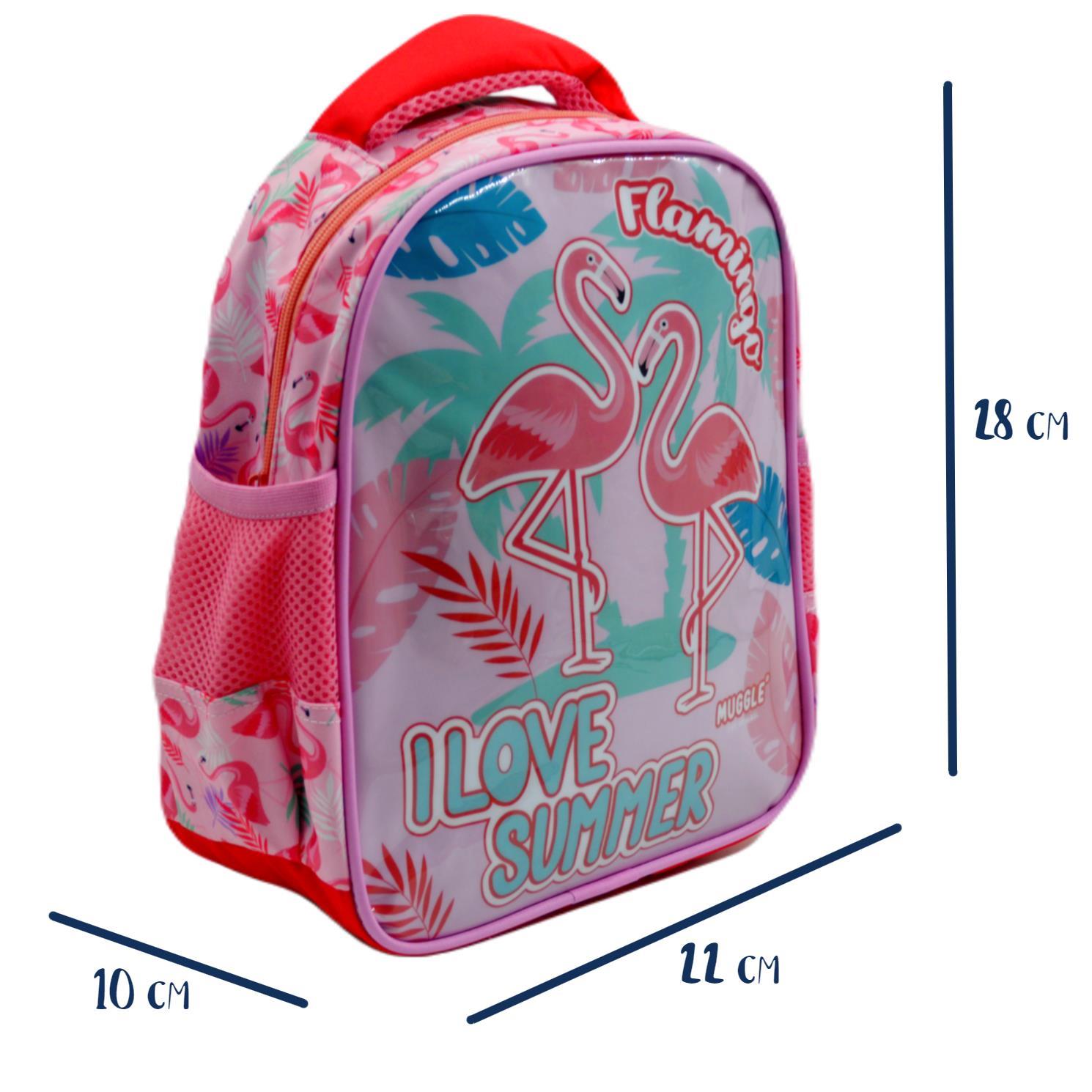 MuggleMuggle Tek Bölmeli Filamingo Rose Pembe Anaokulu Sırt Çantası (MU-7235)