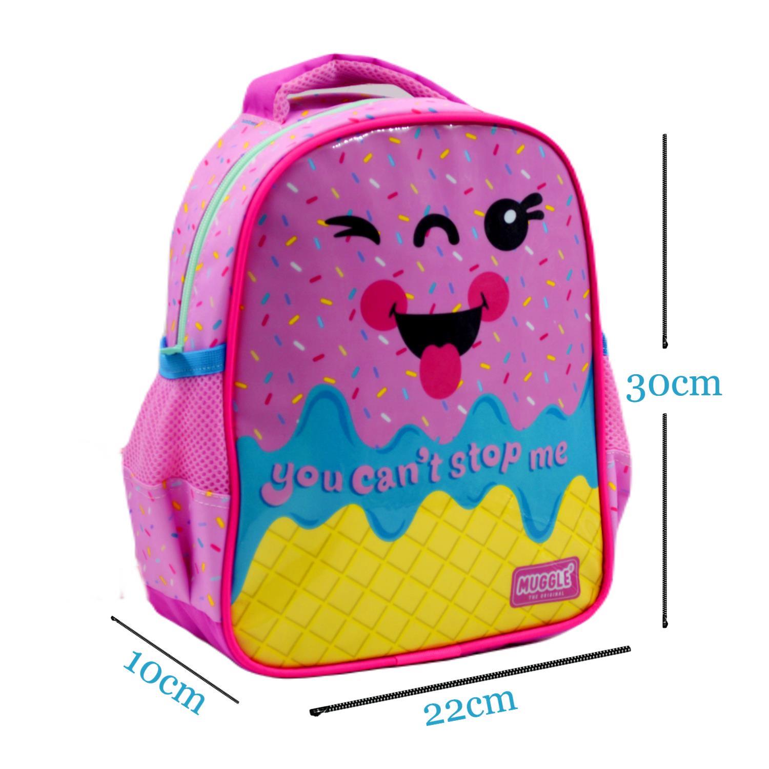 MuggleMuggle Tek Bölmeli Pink Ice Cream Anaokulu Sırt Çantası MU-8676