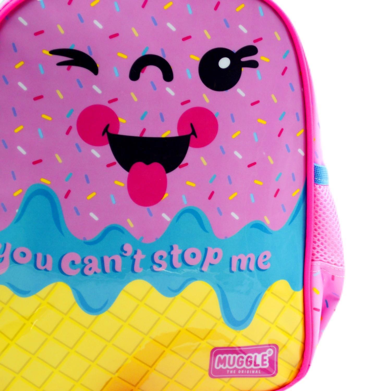MuggleMuggle Tek Bölmeli Pink Ice Cream Anaokulu Sırt Çantası MU-8676