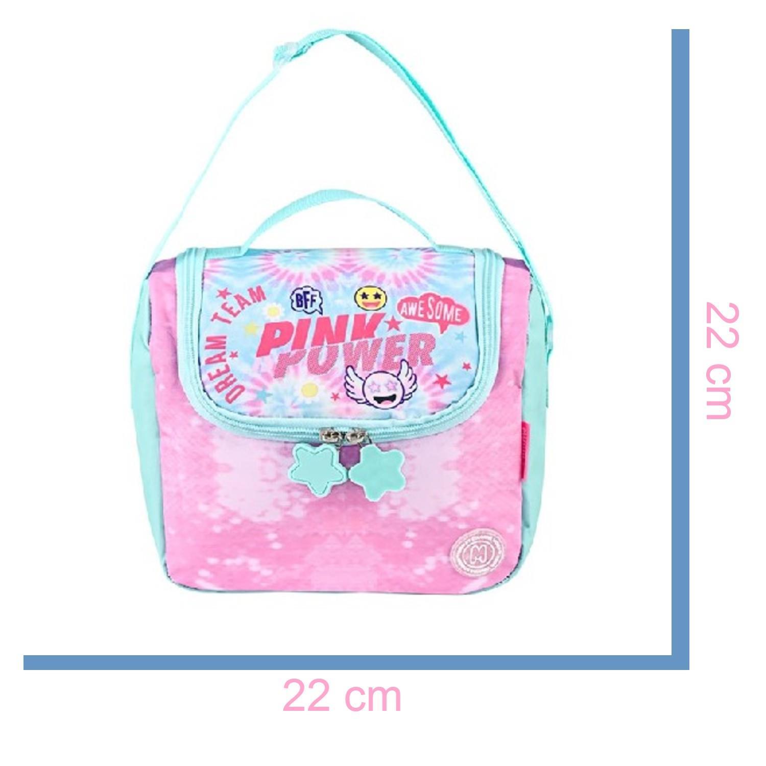 MuggleMuggle Tek Bölmeli Pink Power Termoslu Beslenme Çantası (MU-5772)