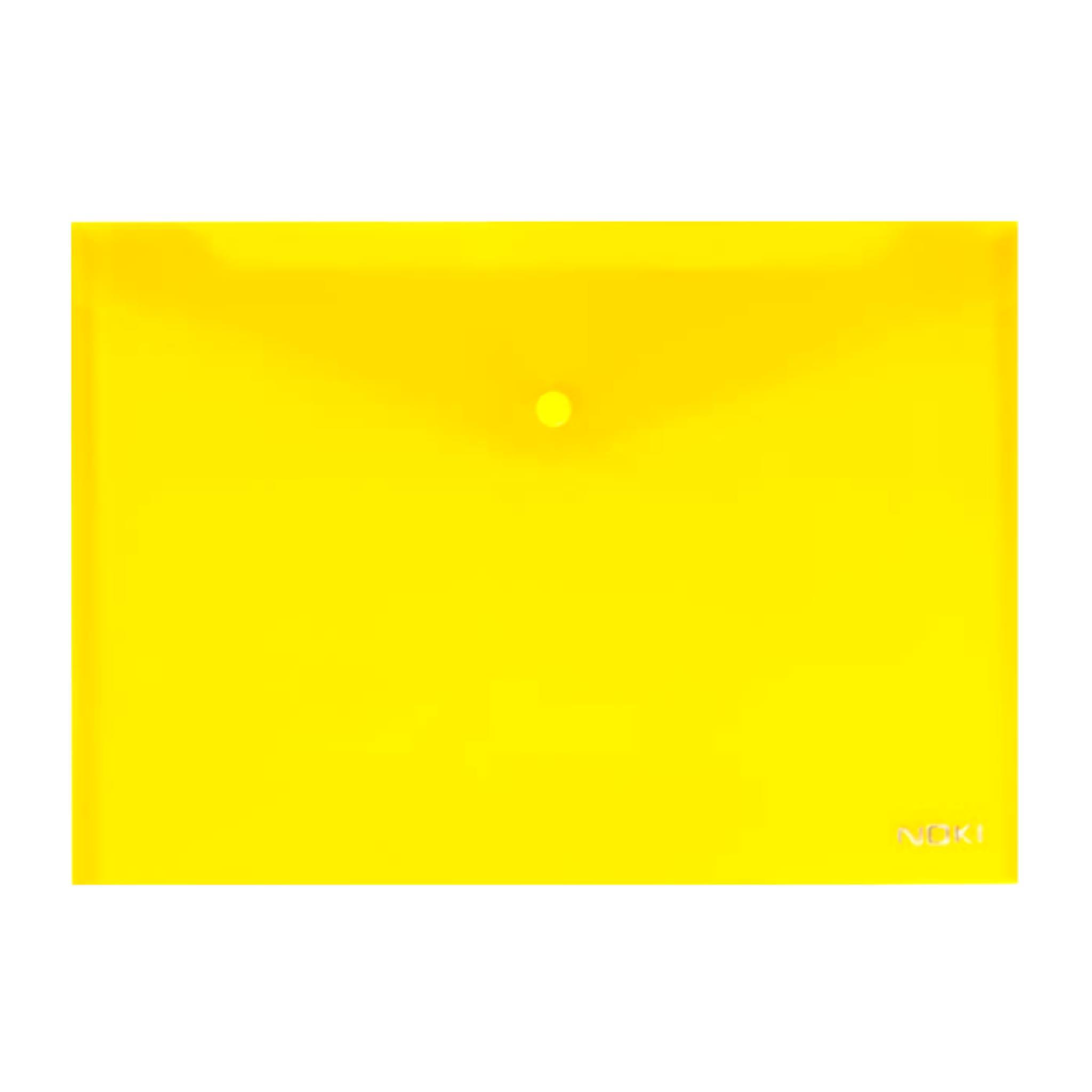 NokiNoki A4 Çıtçıtlı Dosya Sarı 12 Adet