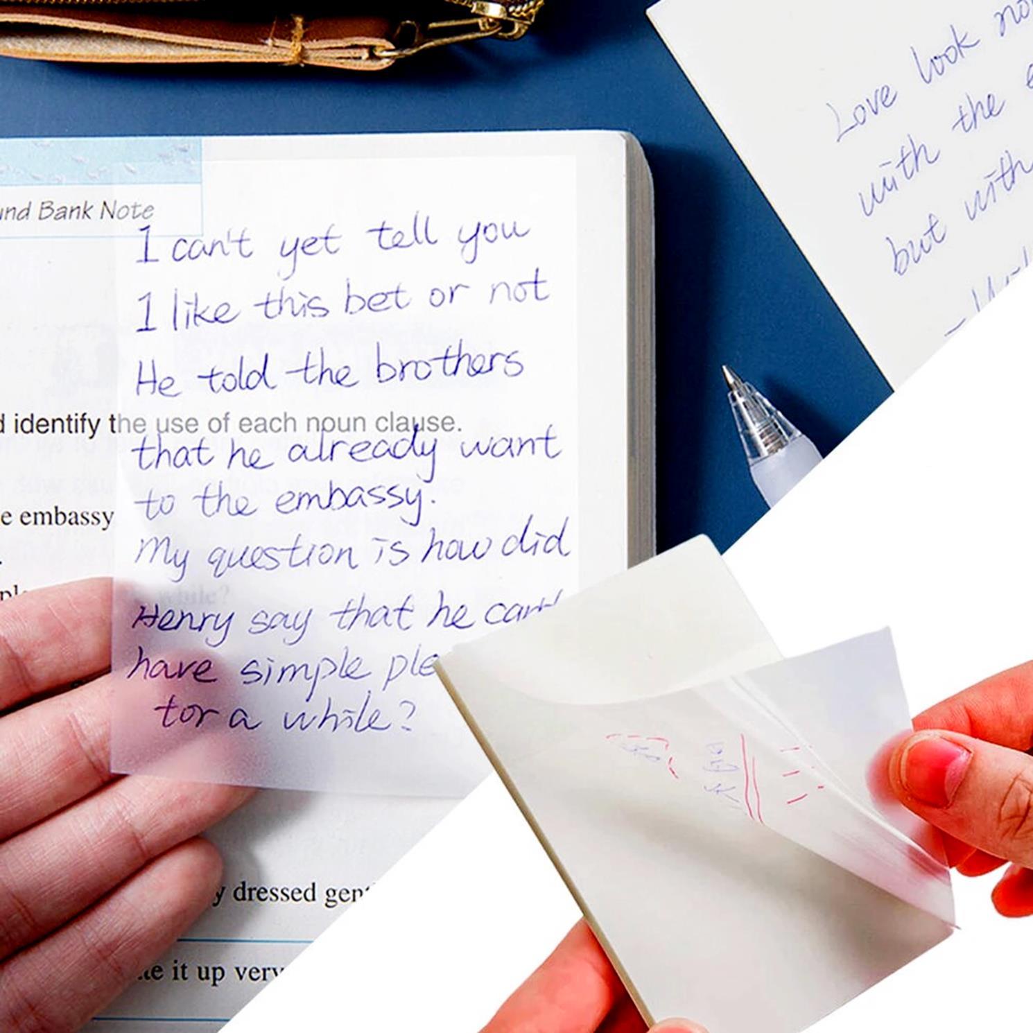 NokiNoki Memo 75x75 Şeffaf Yapışkanlı Not Kağıdı 50 Yaprak (12300)