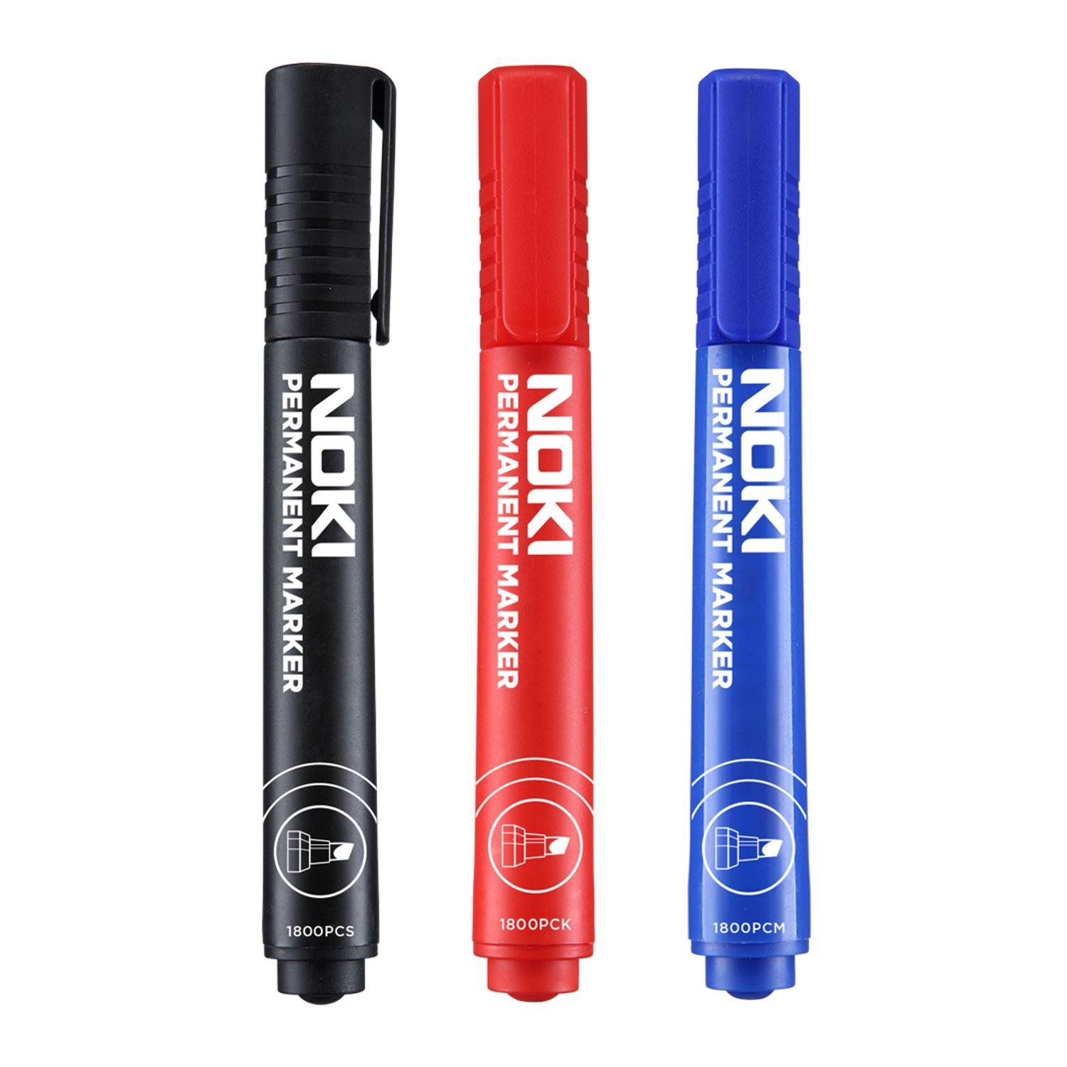 NokiNoki Permanent Markör Kesik Uçlu Koli Kalemi